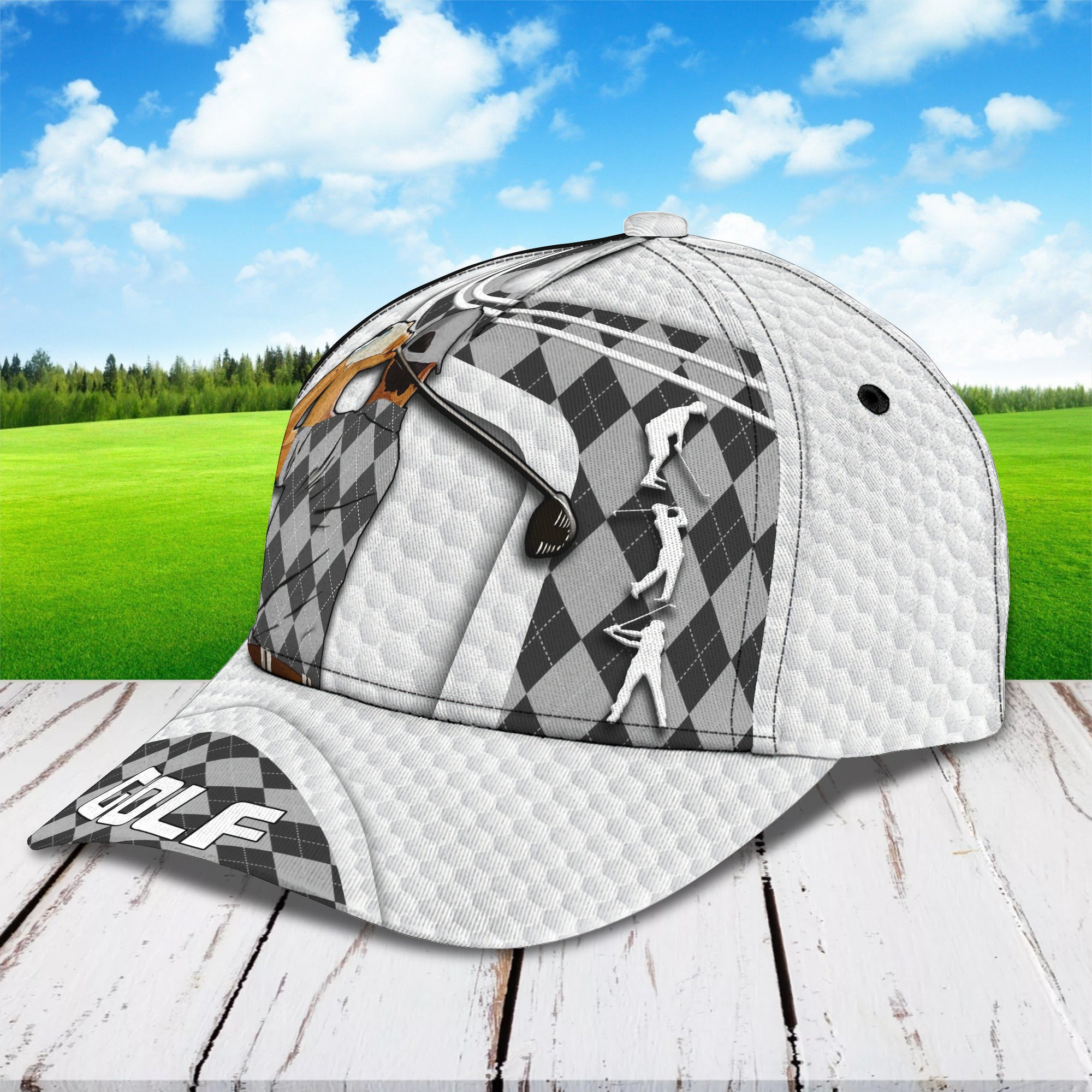 Custom Classic Golf Cap - Personalized  Hat Trucker Hats Custom Hats Gifts For Men & Women