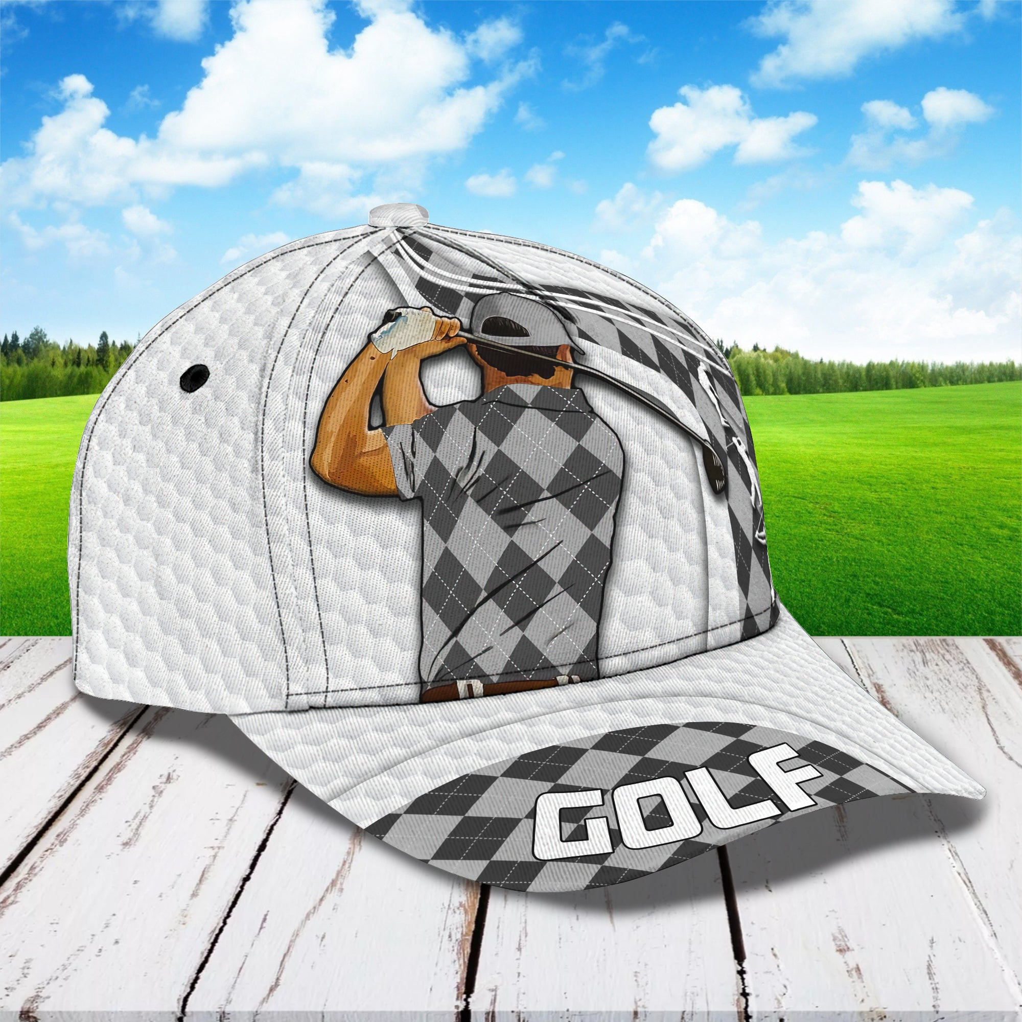 Custom Classic Golf Cap - Personalized  Hat Trucker Hats Custom Hats Gifts For Men & Women