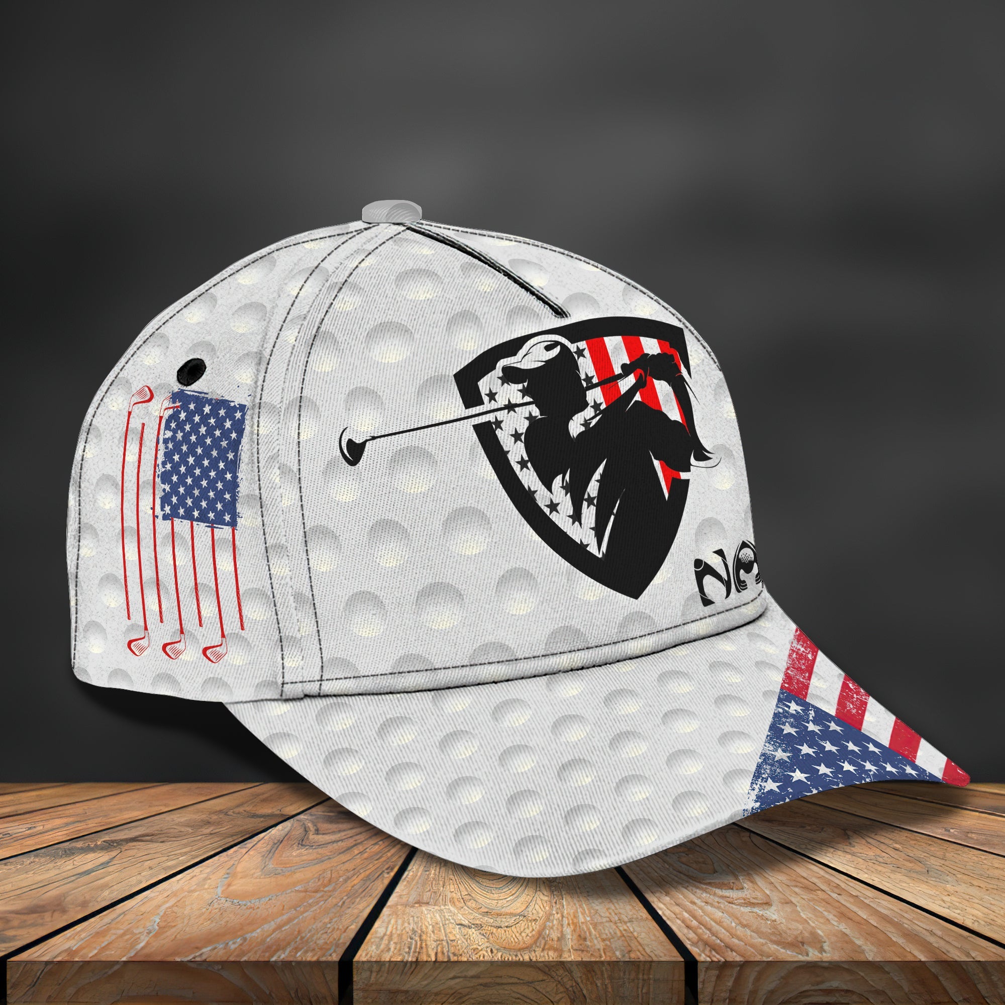 Custom Classic Golf Cap - Personalized Name Trucker Hats Custom Hats Gifts For Men & Women