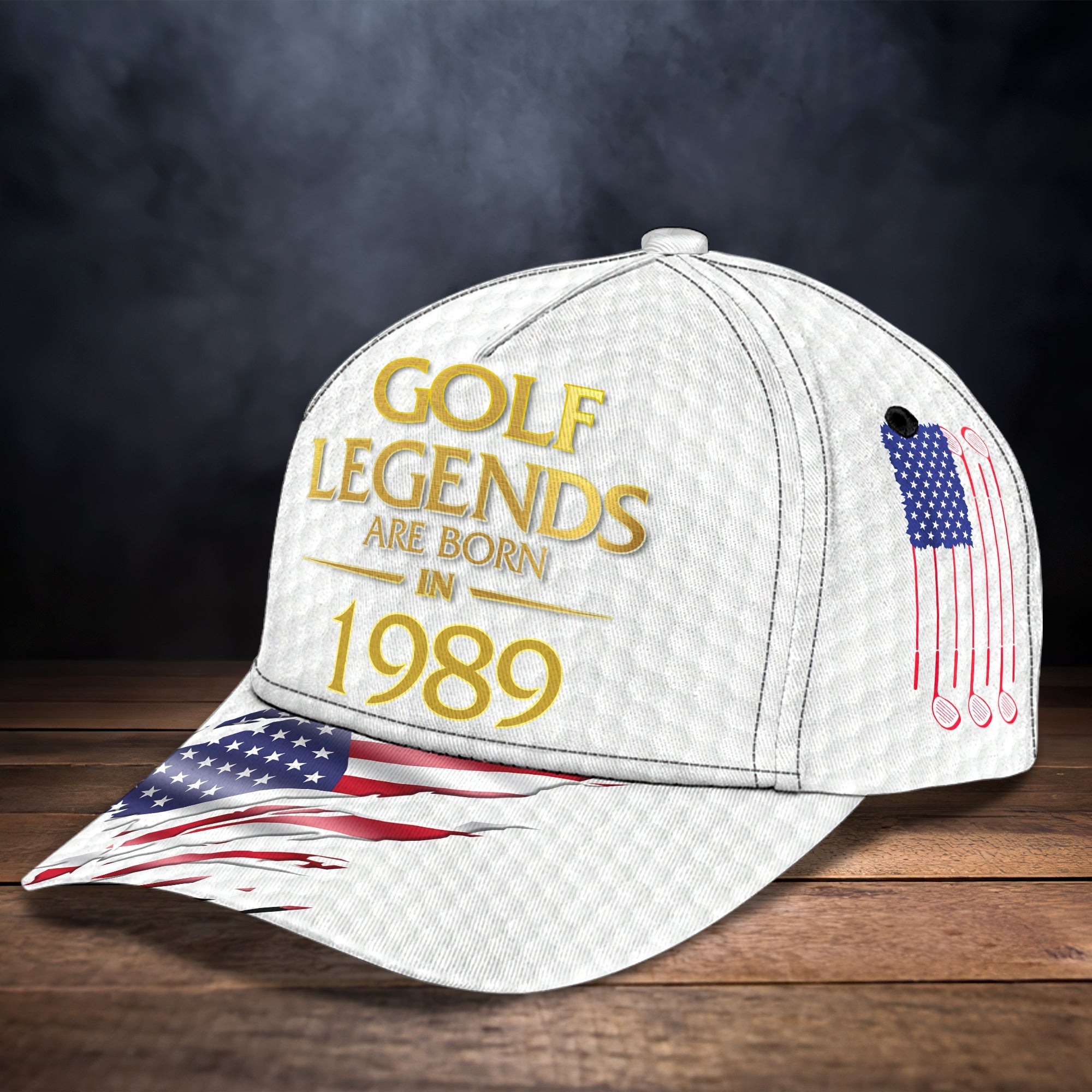 Custom Classic Golf Cap - Personalized Name Trucker Hats Custom Hats Gifts For Men & Women