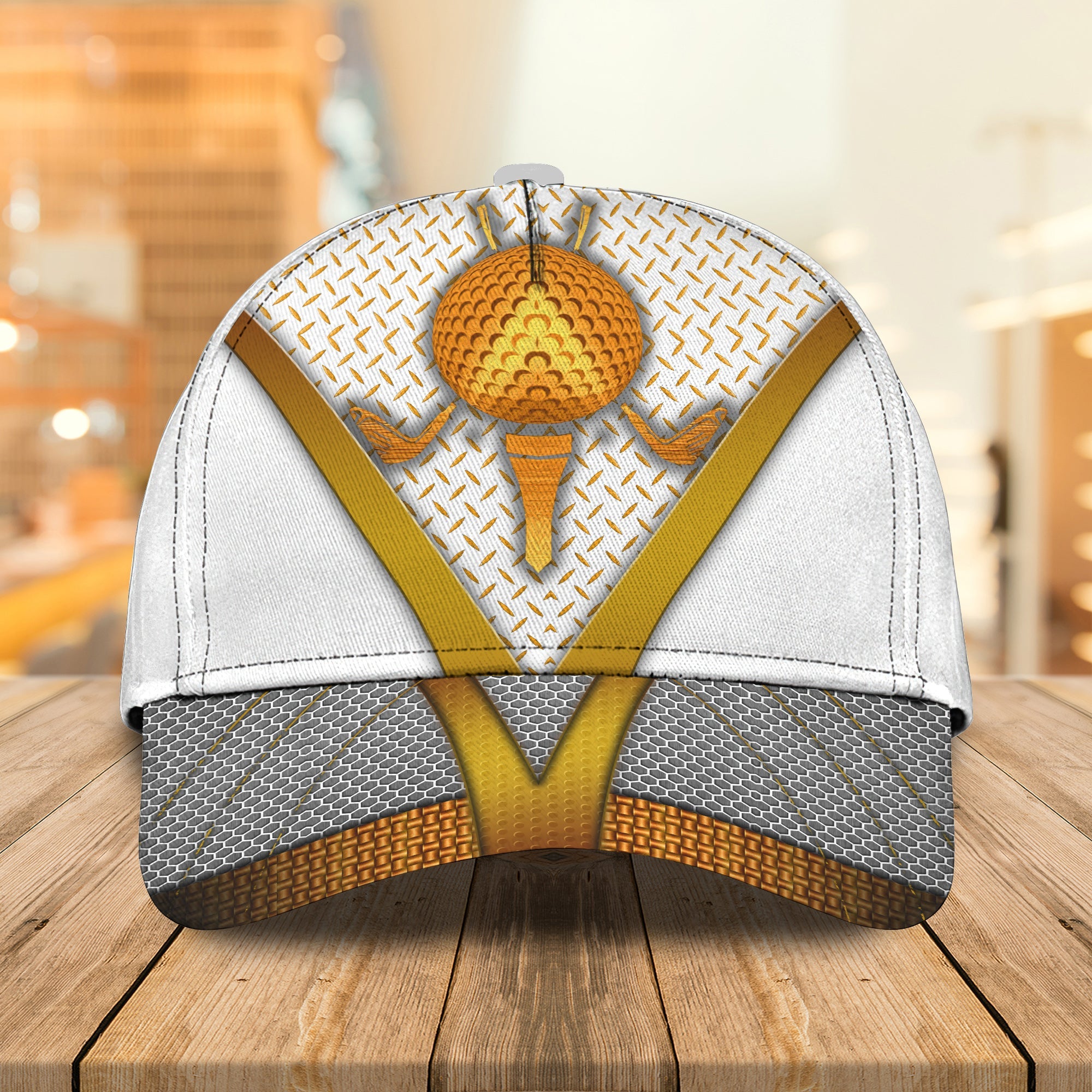 Custom Classic Golf Cap - Personalized Name  - Black Trucker Hats Custom Hats Gifts For Men & Women