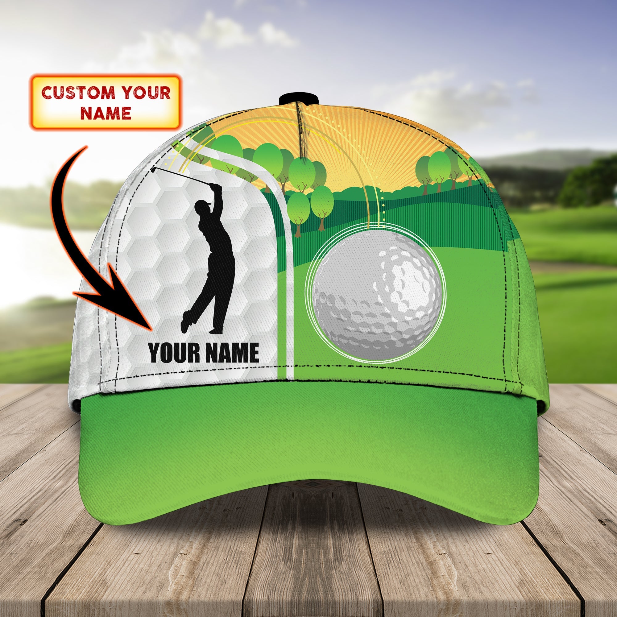 Custom Classic Golf Cap - Personalized Name Cap Trucker Hats Custom Hats Gifts For Men & Women