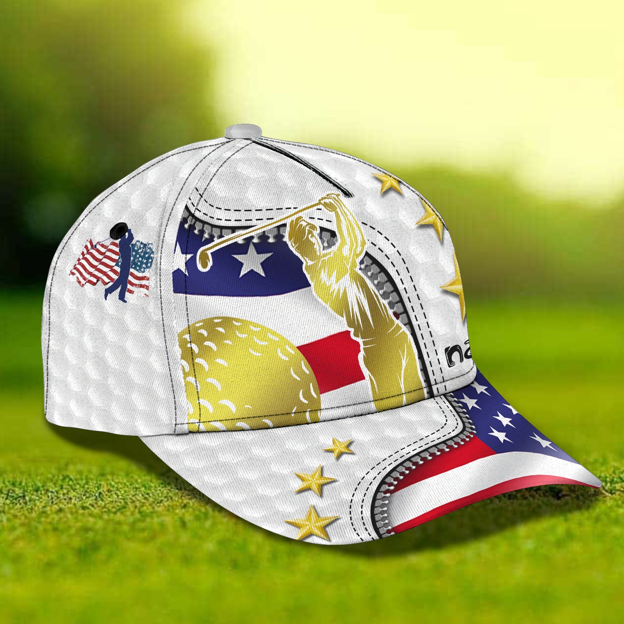 Custom Classic Golf Lover Cap - Personalized Name Cap Trucker Hats Custom Hats Gifts For Men & Women
