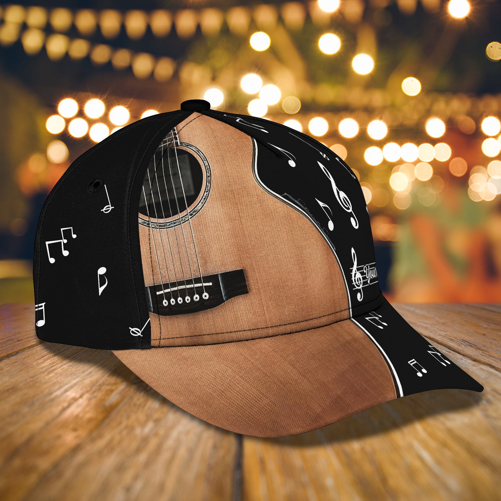 Custom Classic Guitar Name Cap - Personalized Gift Trucker Hats Custom Hats Gifts For Men & Women