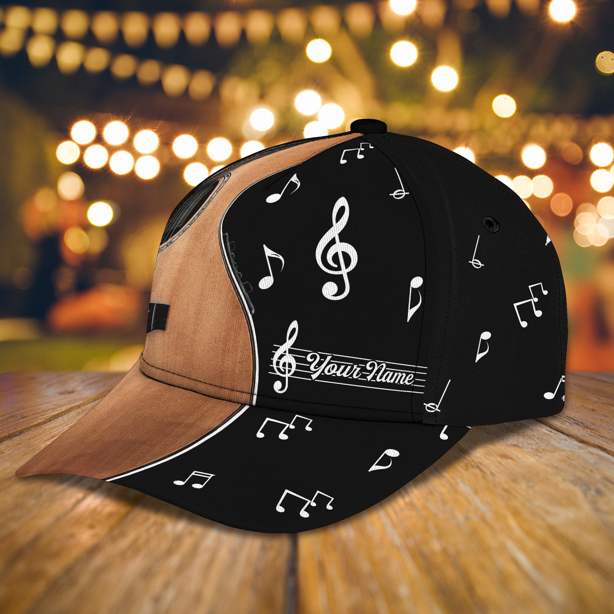 Custom Classic Guitar Name Cap - Personalized Gift Trucker Hats Custom Hats Gifts For Men & Women
