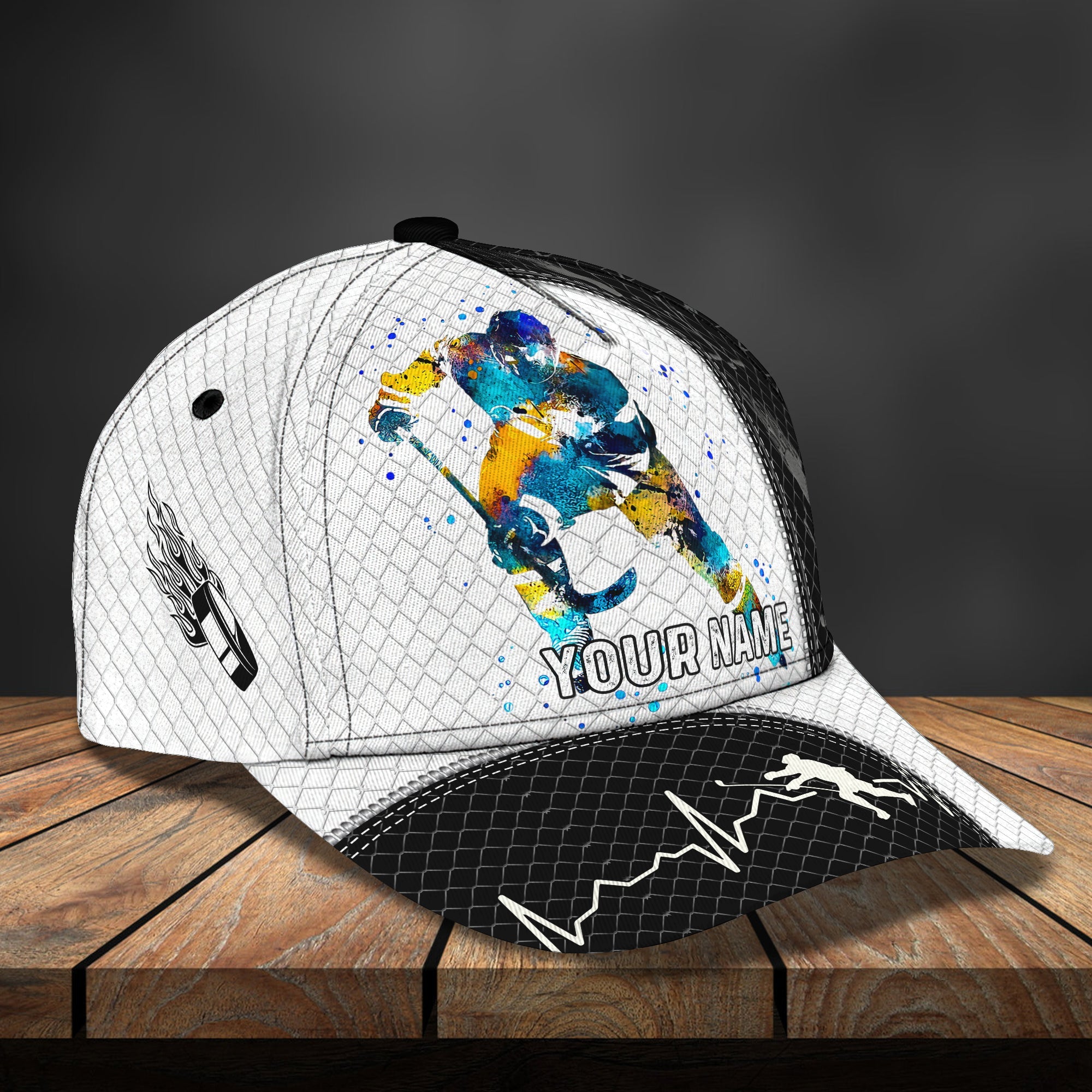 Custom Classic Hockey Cap - Personalized Name Hat - Perfect Gift Trucker Hats Custom Hats Gifts For Men & Women