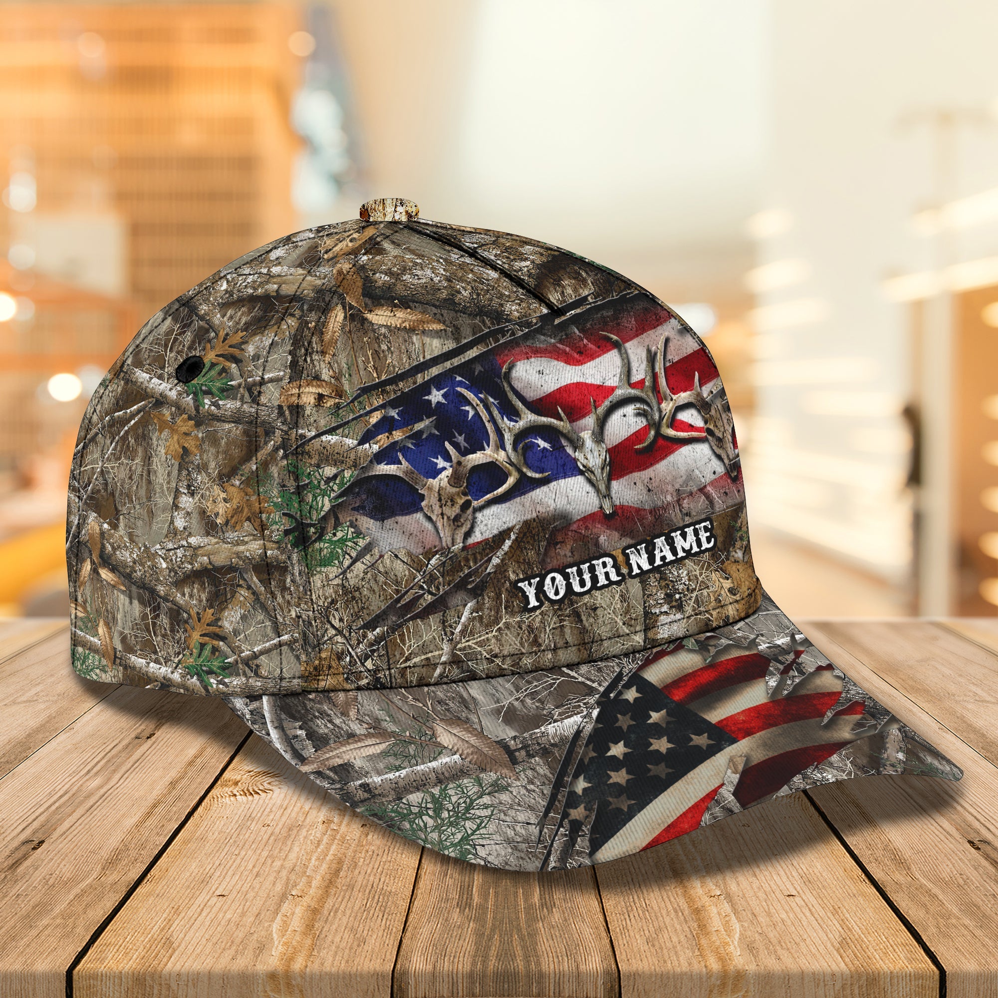 Custom Classic Hunting Cap - Personalized Name  Hat Trucker Hats Custom Hats Gifts For Men & Women