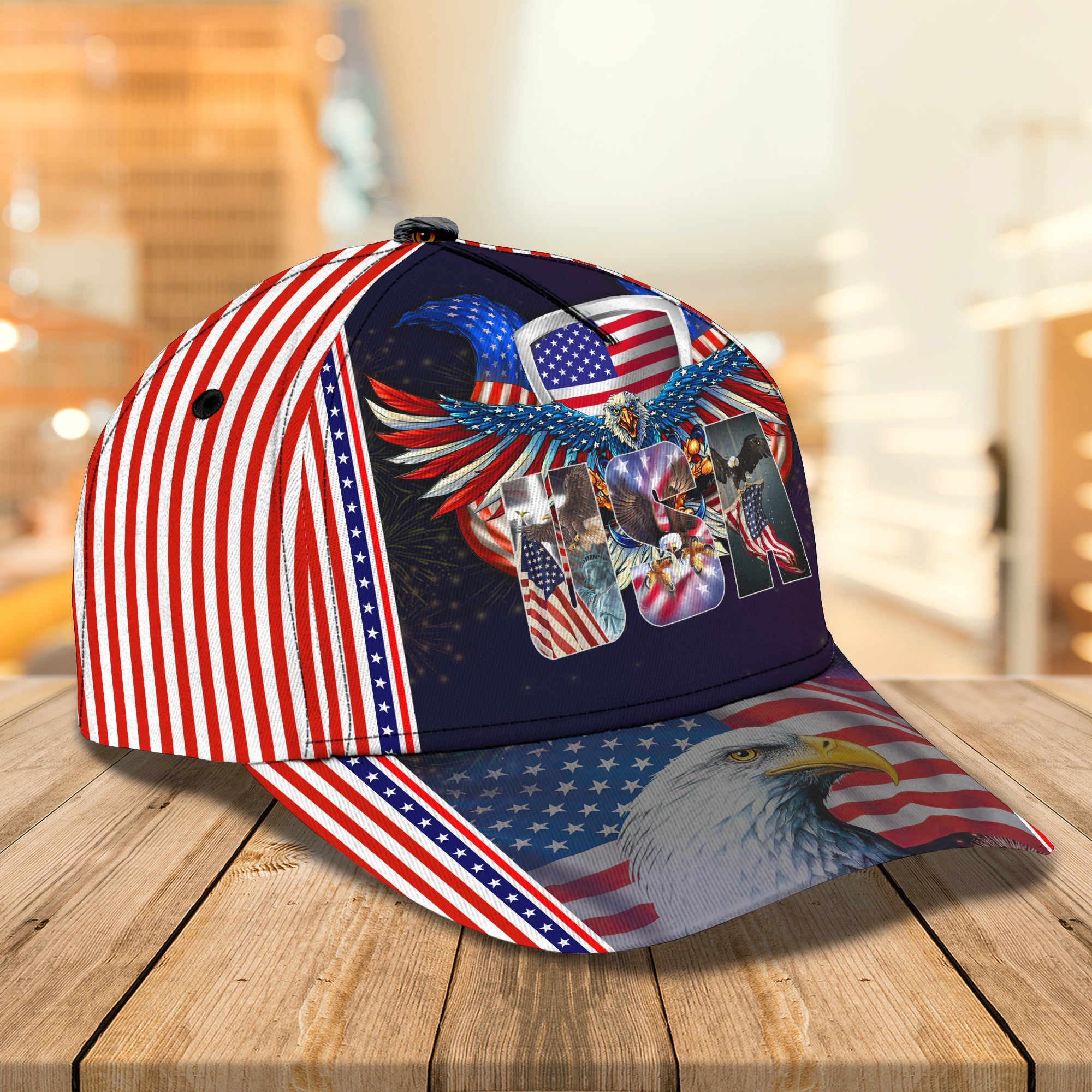 Custom Classic Independence Day Cap Trucker Hats Custom Hats Gifts For Men & Women