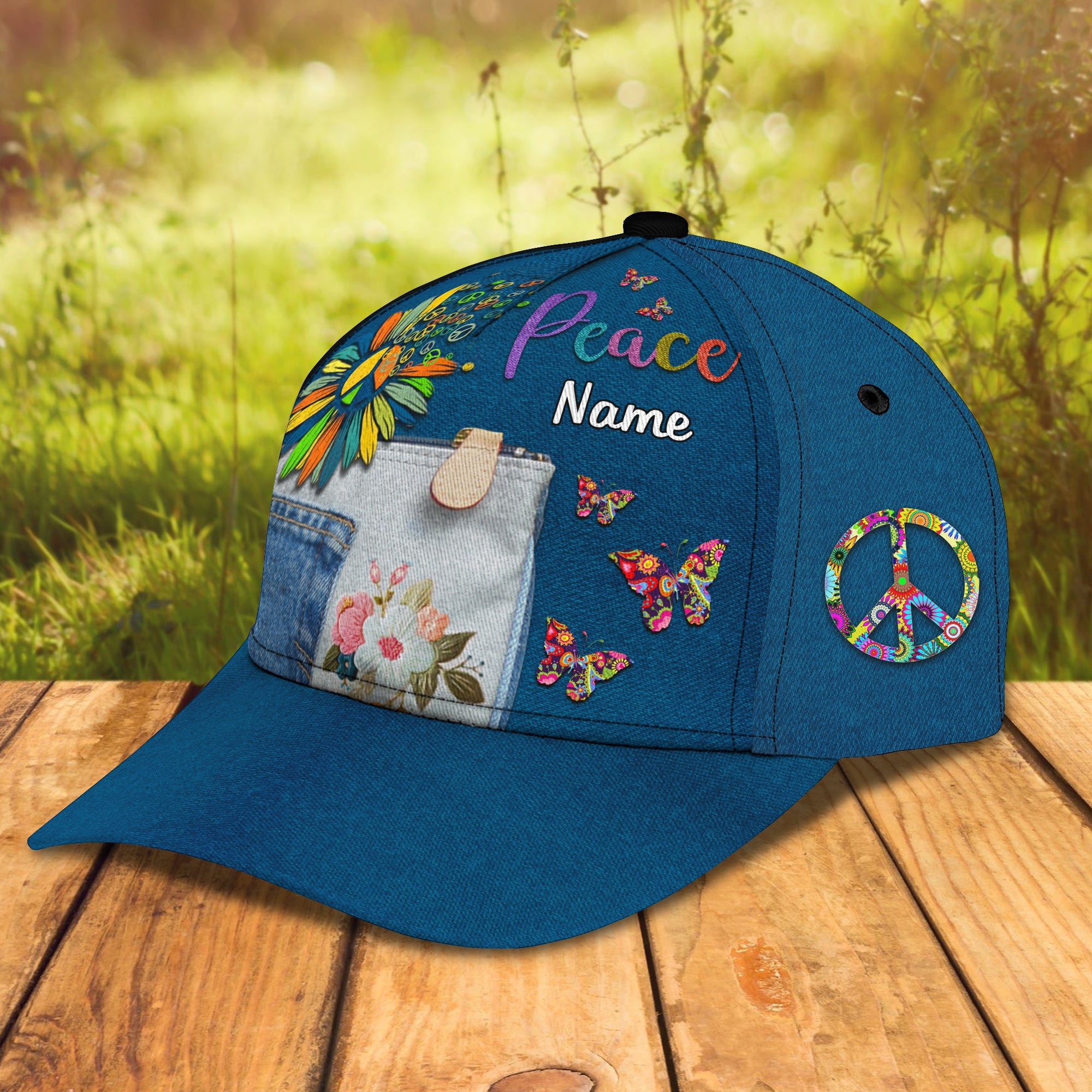 Custom Classic Jean Cap - Personalized Name Trucker Hats Custom Hats Gifts For Men & Women