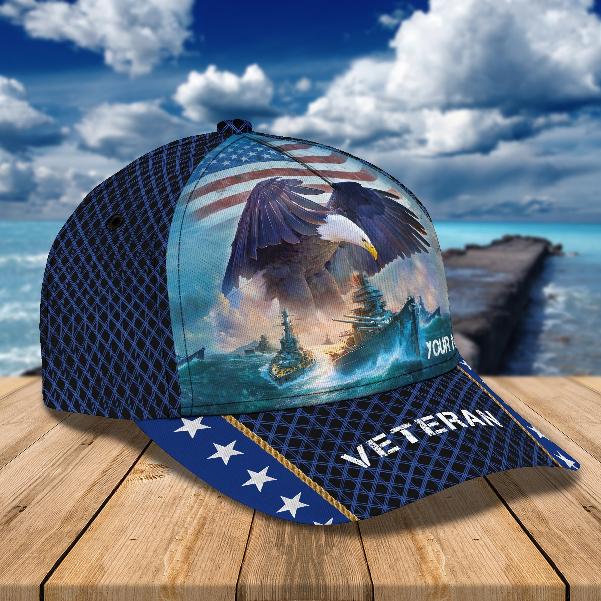 Custom Classic Navy Cap - Personalized Name Trucker Hats Custom Hats Gifts For Men & Women