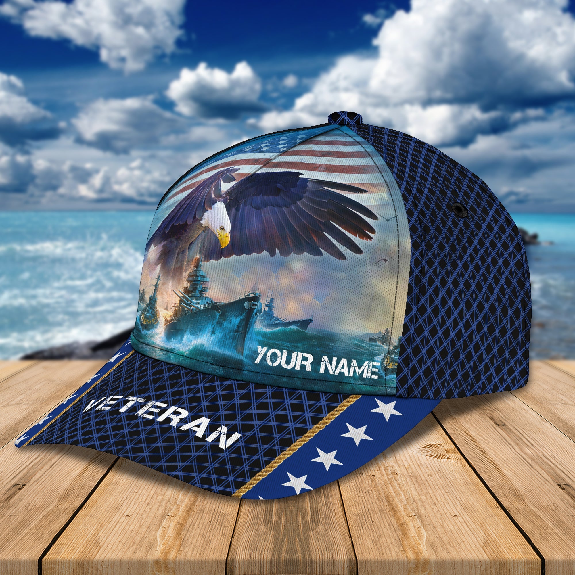 Custom Classic Navy Cap - Personalized Name Trucker Hats Custom Hats Gifts For Men & Women