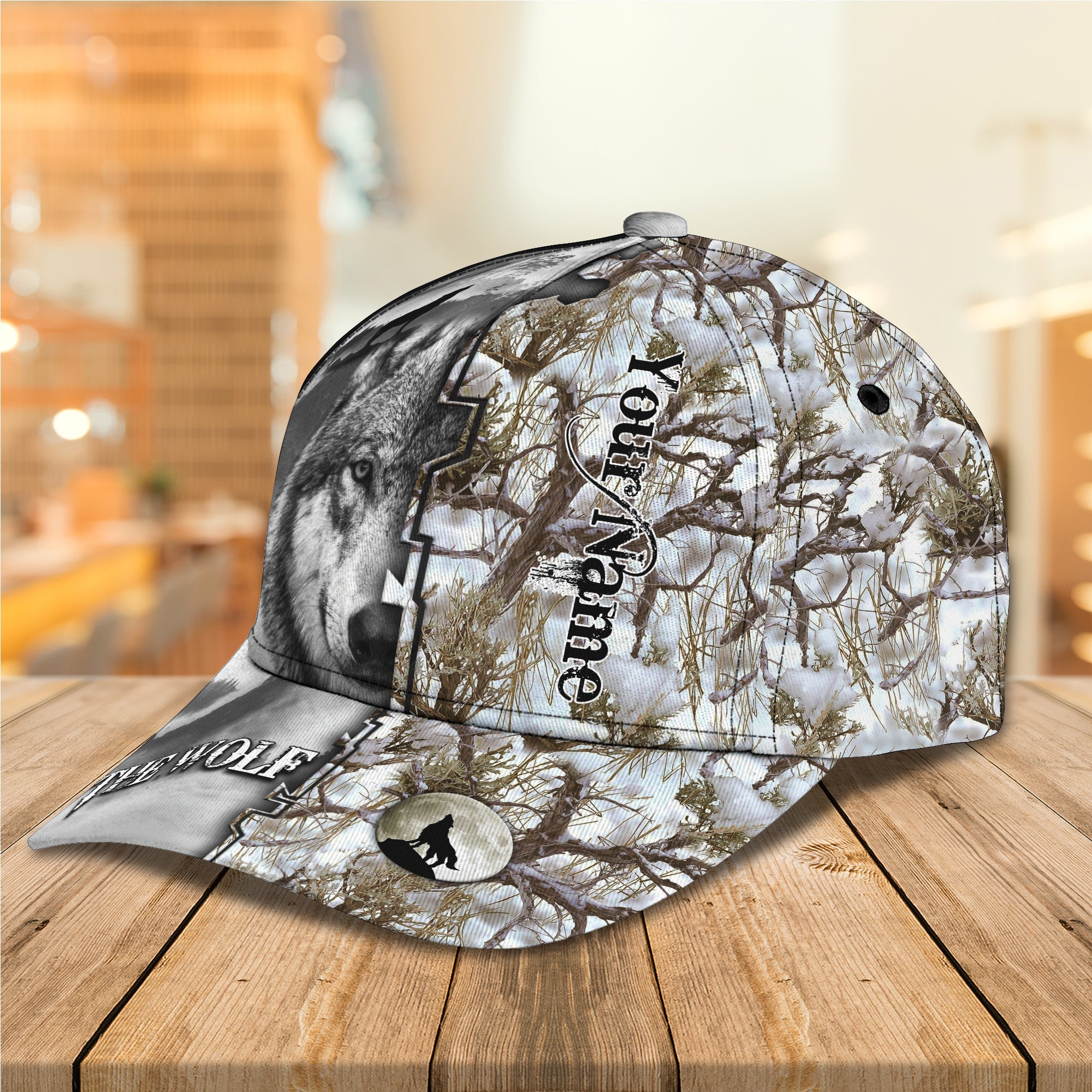 Custom Classic Personalized Cap - Wolf Design Trucker Hats Custom Hats Gifts For Men & Women