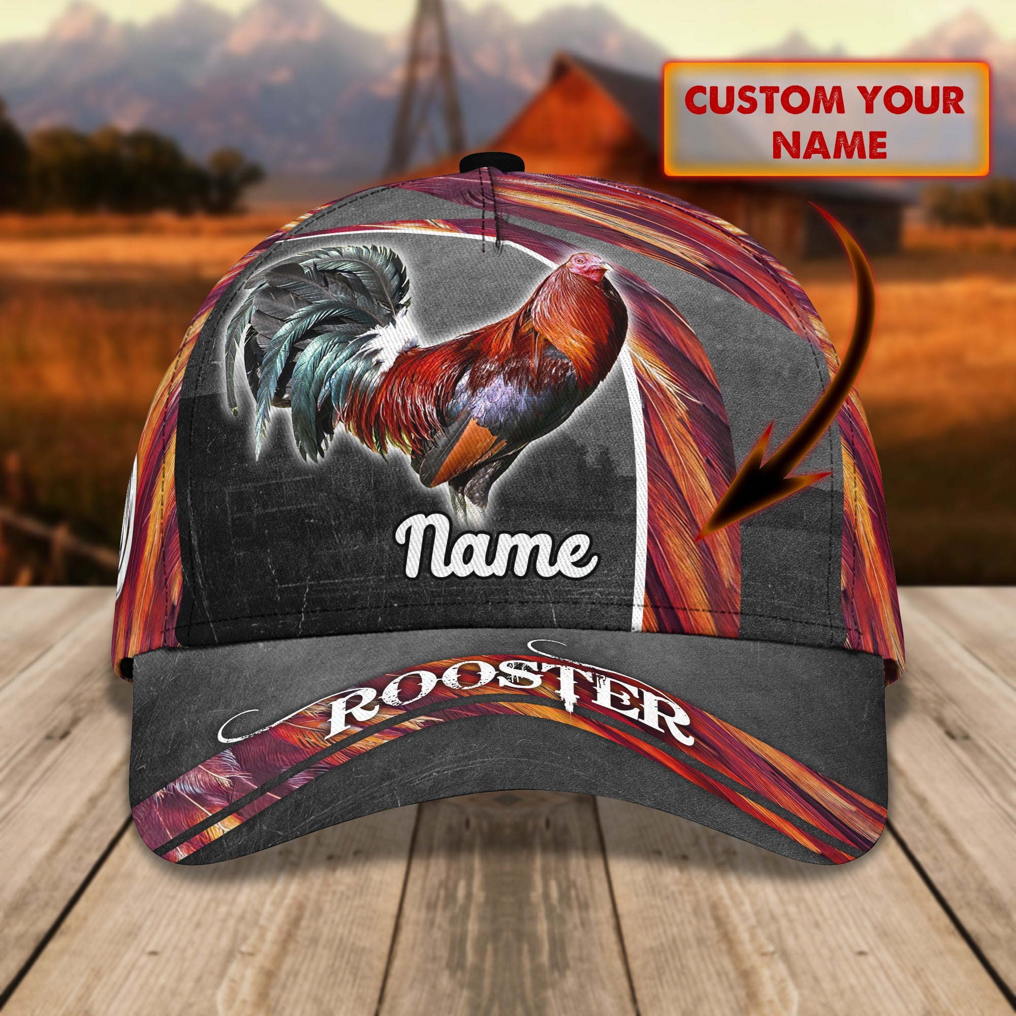 Custom Classic Personalized Rooster Cap Trucker Hats Custom Hats Gifts For Men & Women