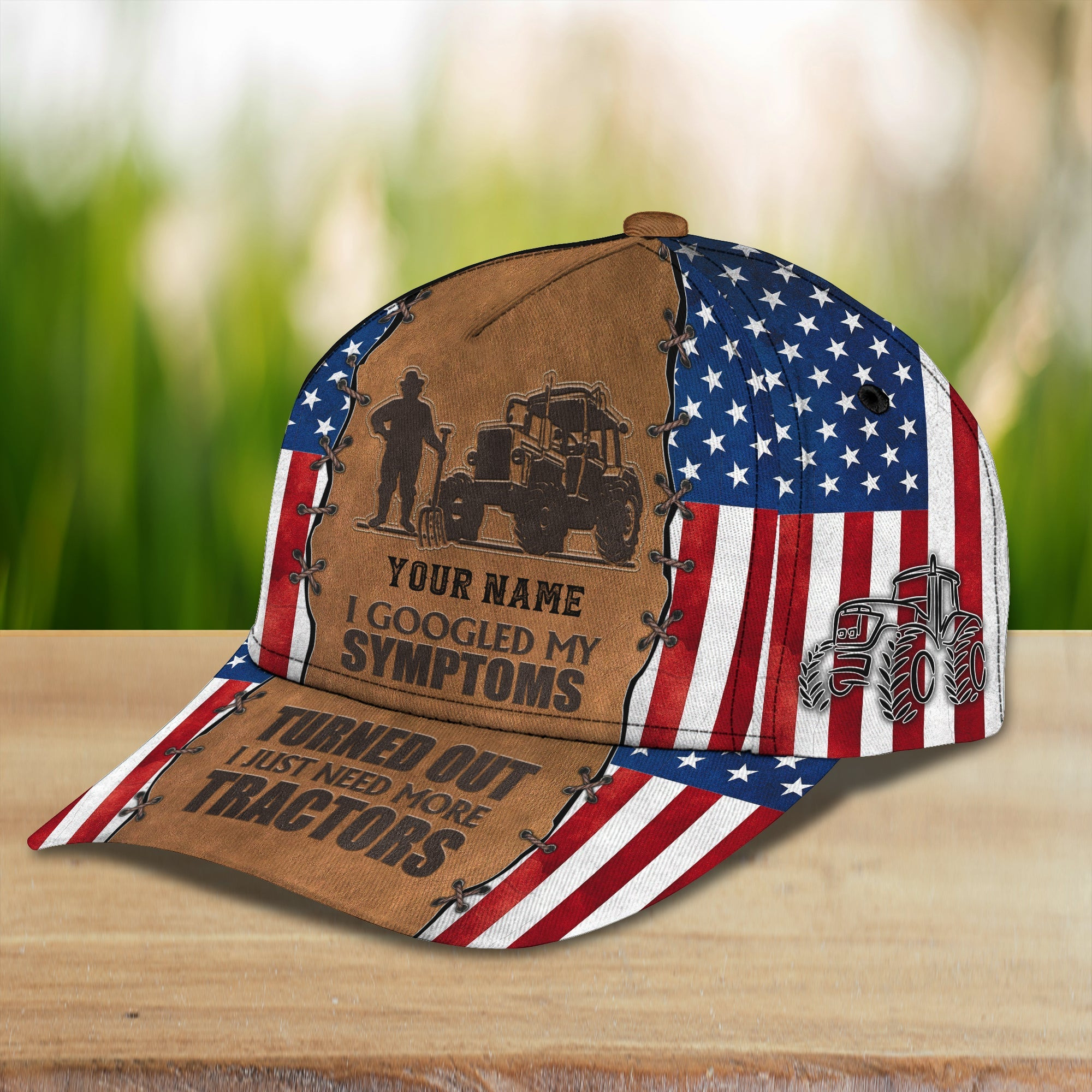 Custom Classic Personalized Tractor Cap - Perfect Gift For Tractor Enthusiasts Trucker Hats Custom Hats Gifts For Men & Women