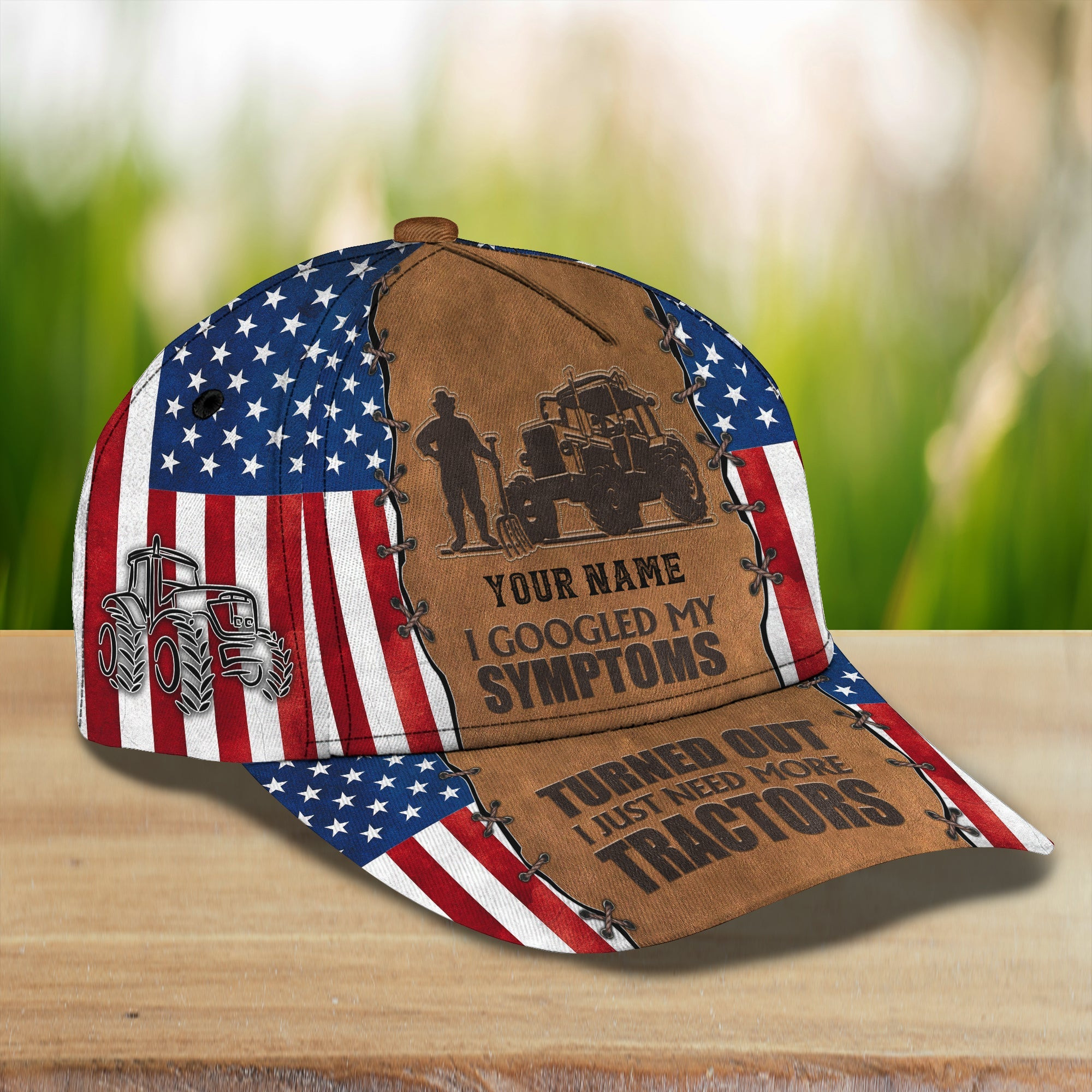 Custom Classic Personalized Tractor Cap - Perfect Gift For Tractor Enthusiasts Trucker Hats Custom Hats Gifts For Men & Women
