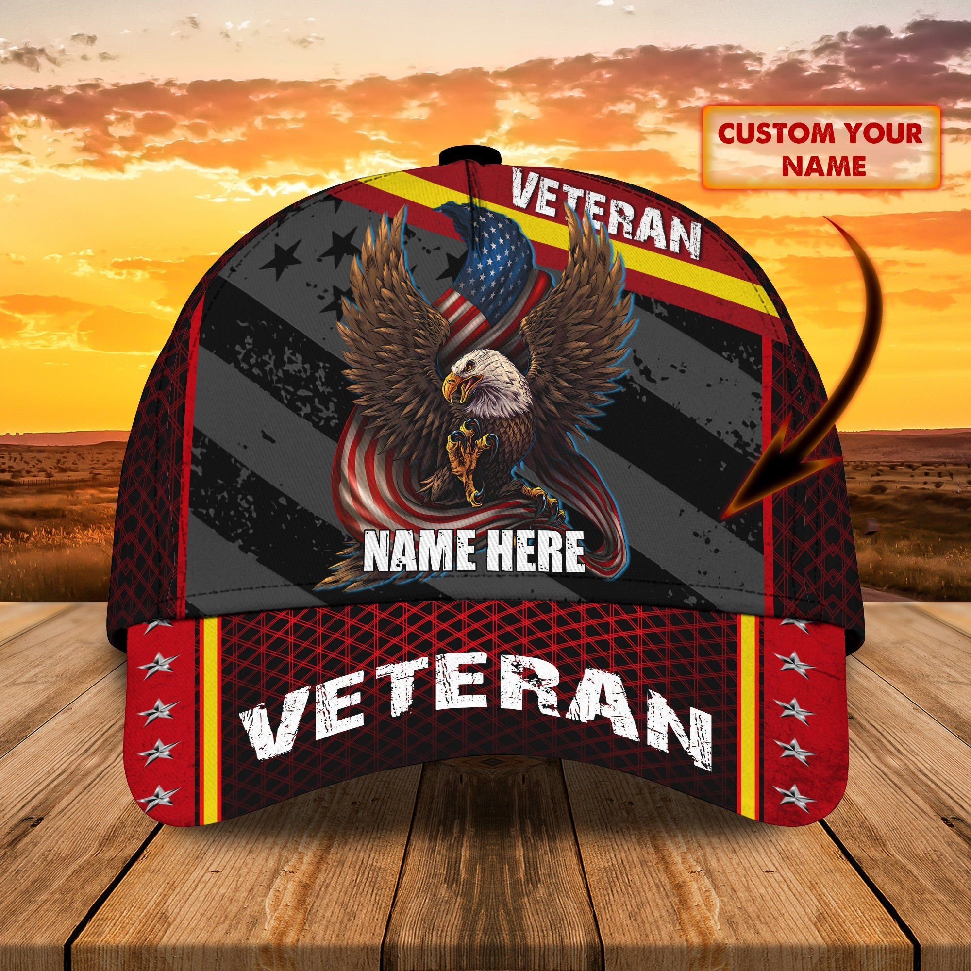 Custom Classic Personalized Veteran Cap Trucker Hats Custom Hats Gifts For Men & Women