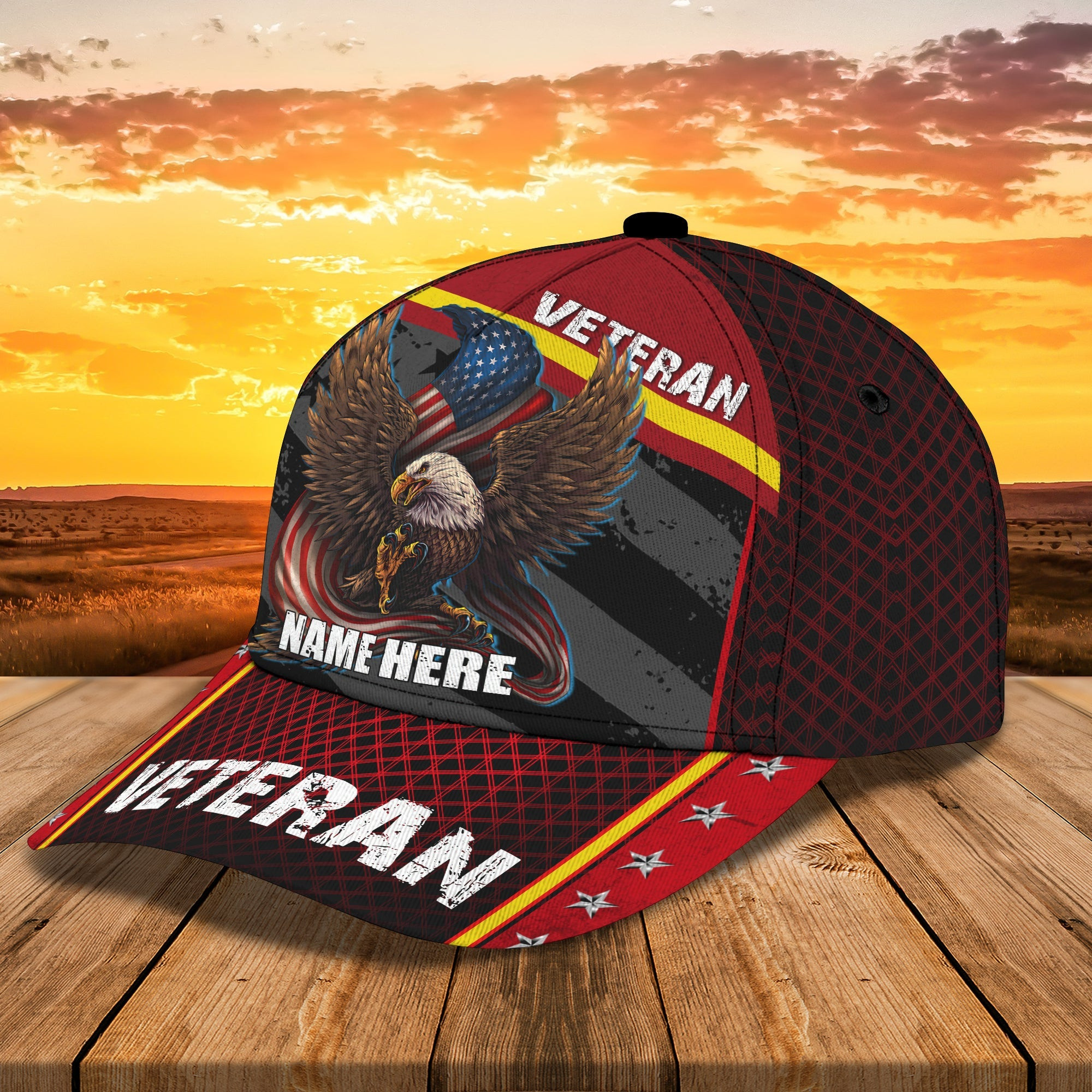 Custom Classic Personalized Veteran Cap Trucker Hats Custom Hats Gifts For Men & Women