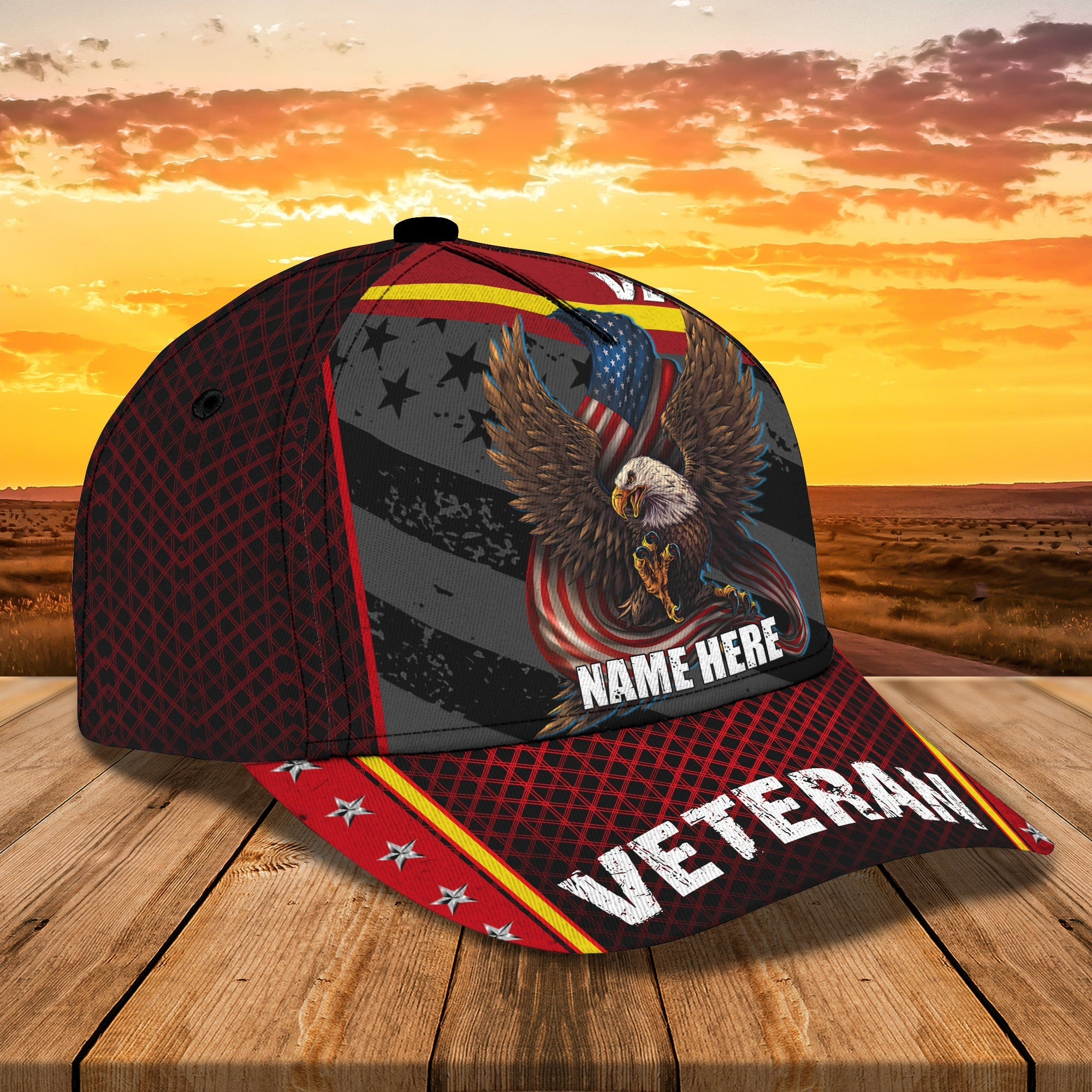 Custom Classic Personalized Veteran Cap Trucker Hats Custom Hats Gifts For Men & Women