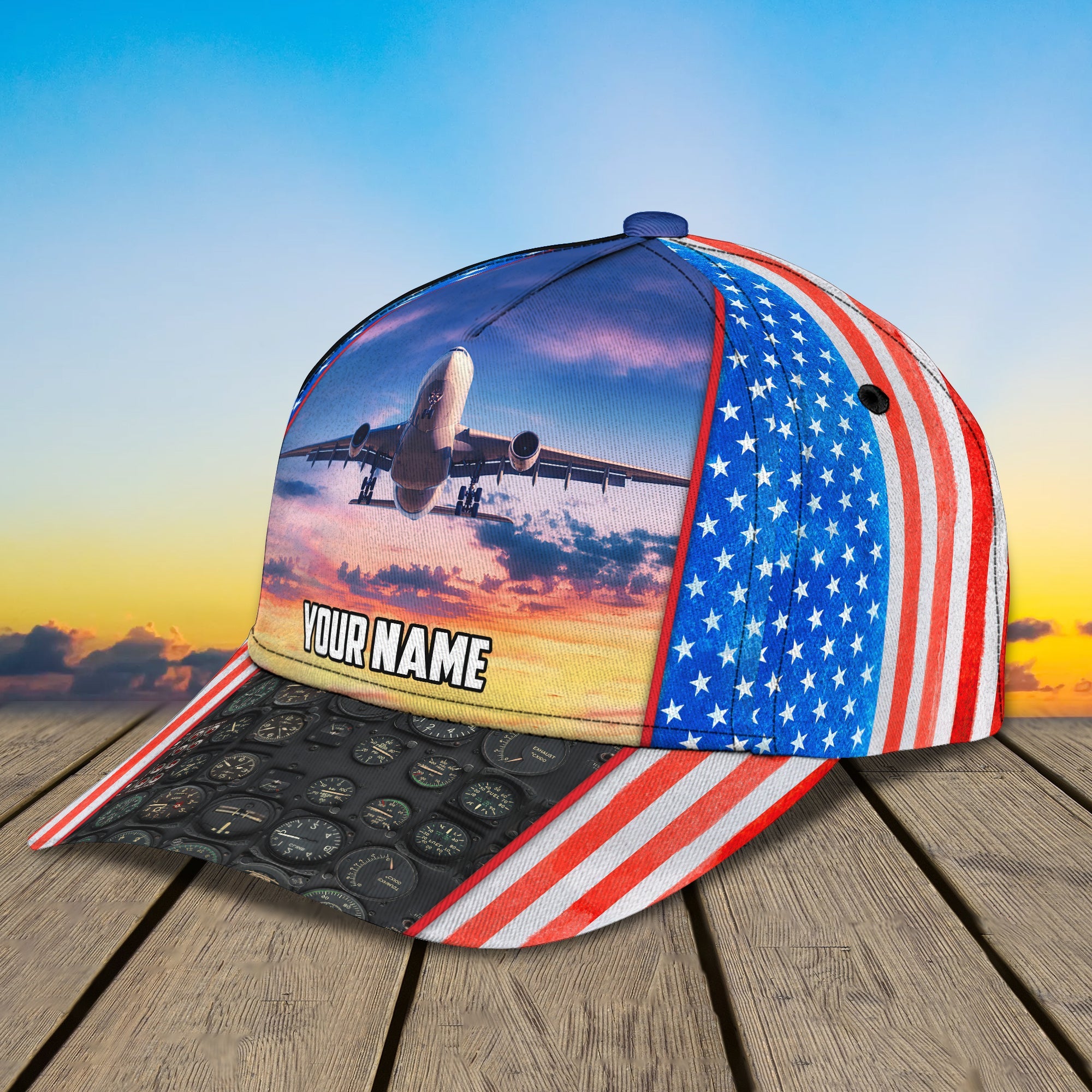 Custom Classic Pilot Cap - Personalized Name  - Perfect Gift Option Trucker Hats Custom Hats Gifts For Men & Women