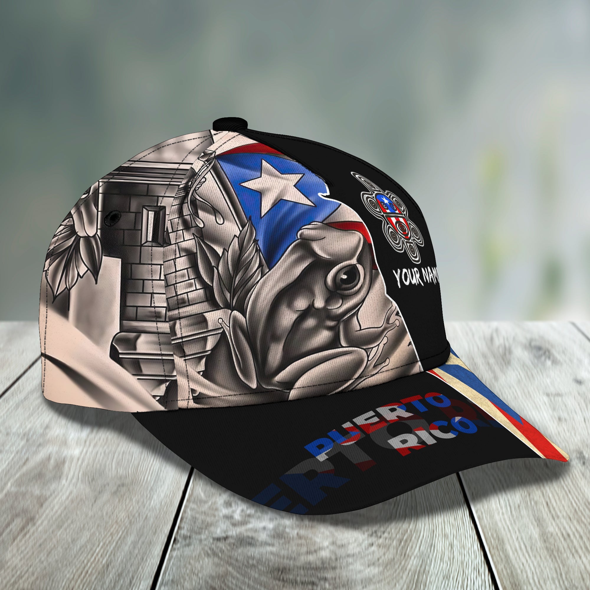 Custom Classic Puerto Rico Name Cap - Personalized Gift Trucker Hats Custom Hats Gifts For Men & Women