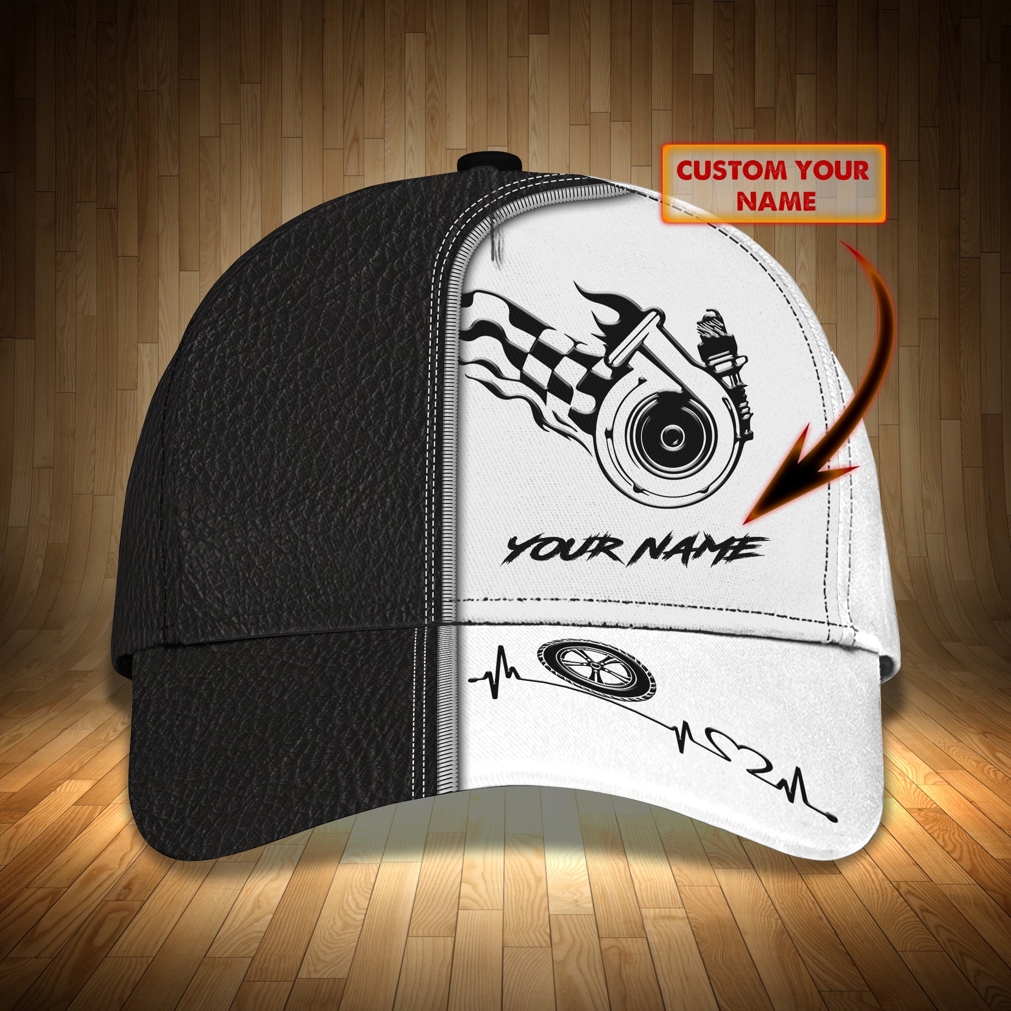 Custom Classic Racing Cap - Personalized Name Trucker Hats Custom Hats Gifts For Men & Women