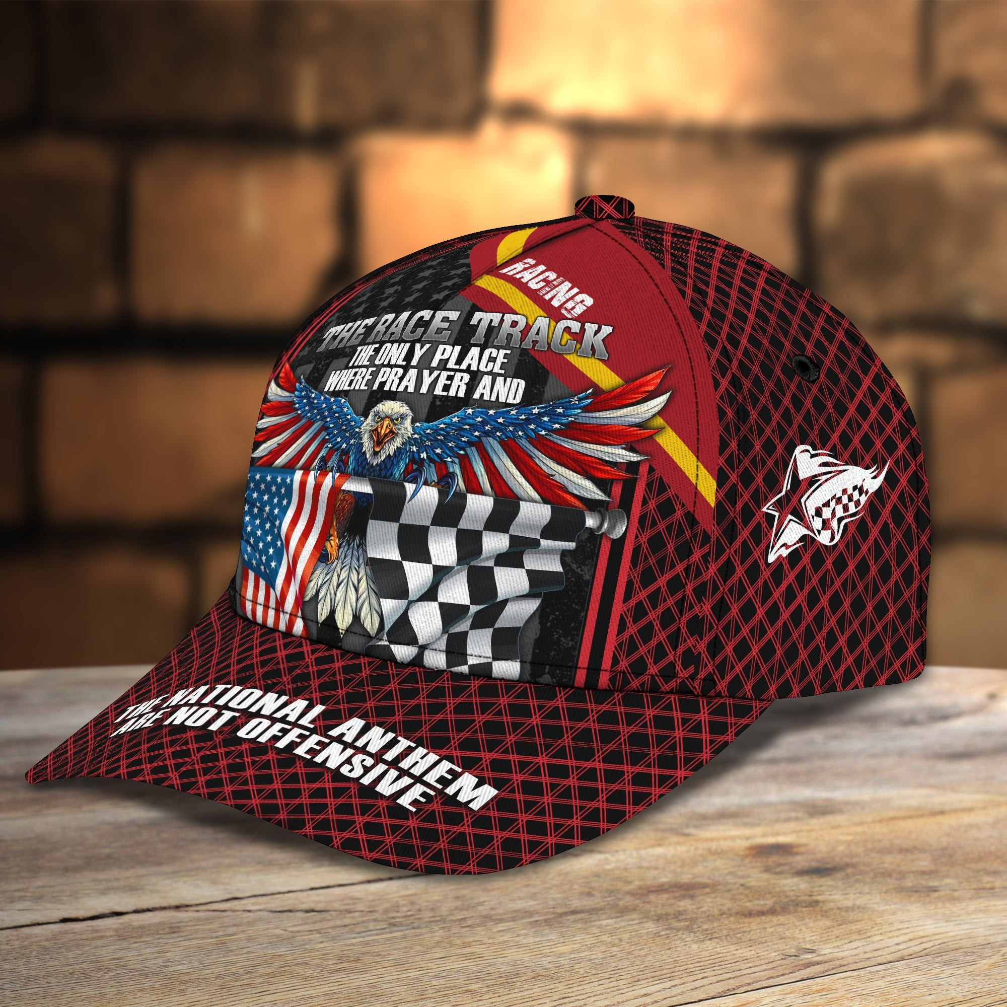 Custom Classic Racing Cap - Personalized Name Trucker Hats Custom Hats Gifts For Men & Women