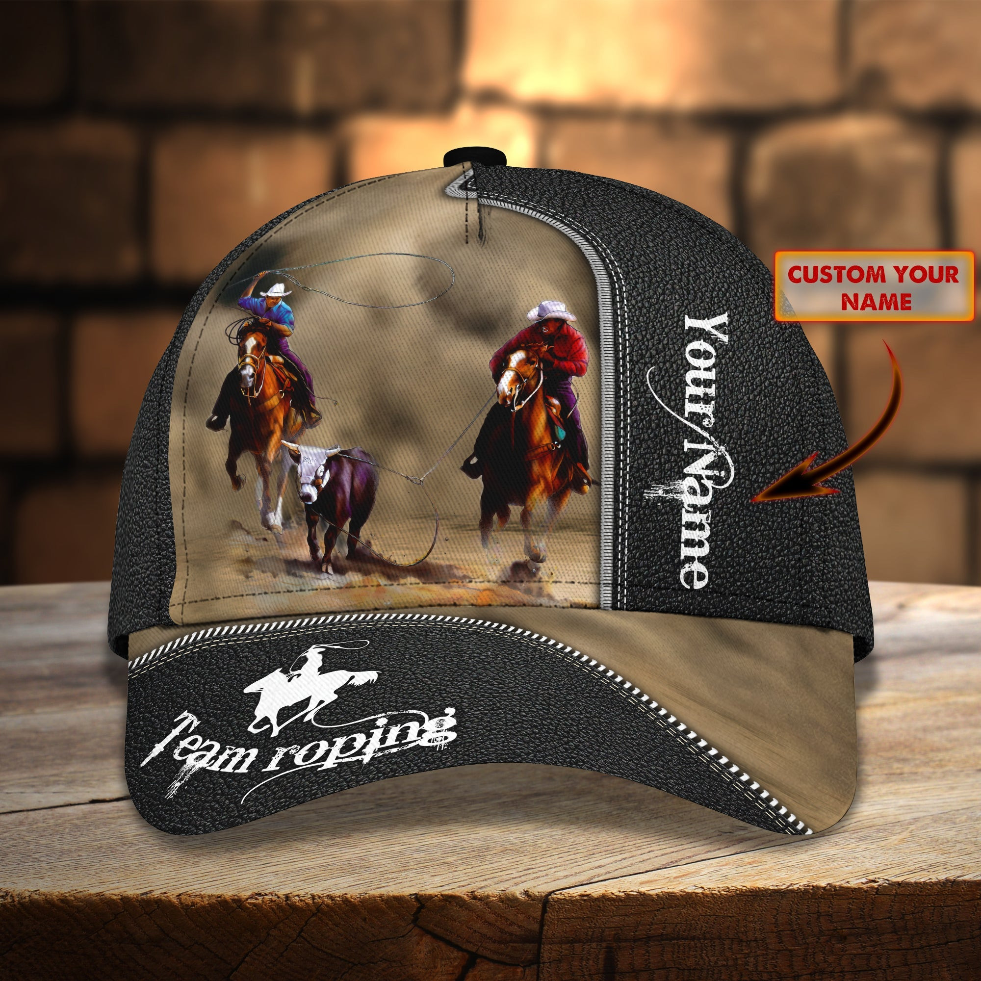 Custom Classic Roping Cap - Personalized Name Option Trucker Hats Custom Hats Gifts For Men & Women