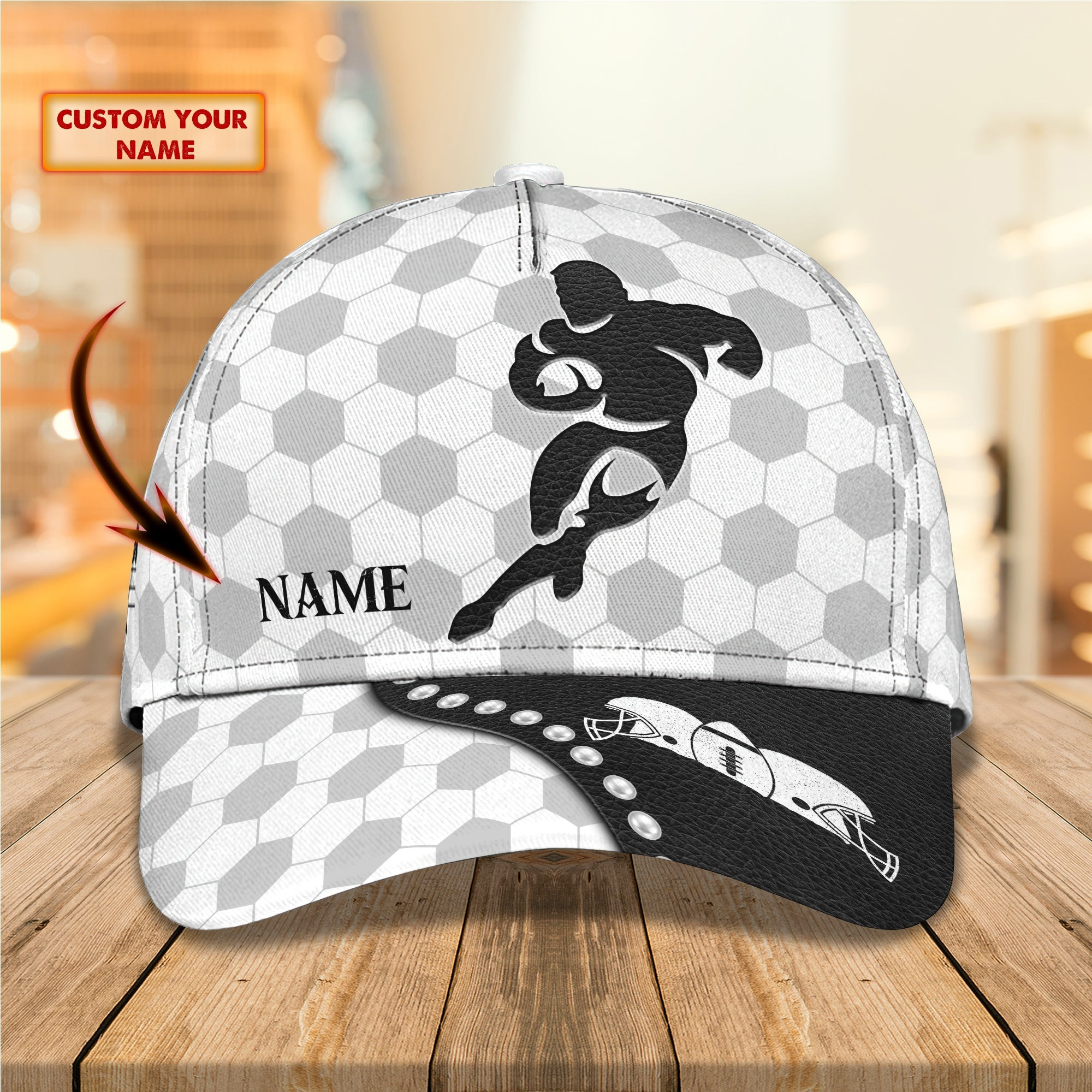 Custom Classic Rugby Cap - Personalized Name Trucker Hats Custom Hats Gifts For Men & Women