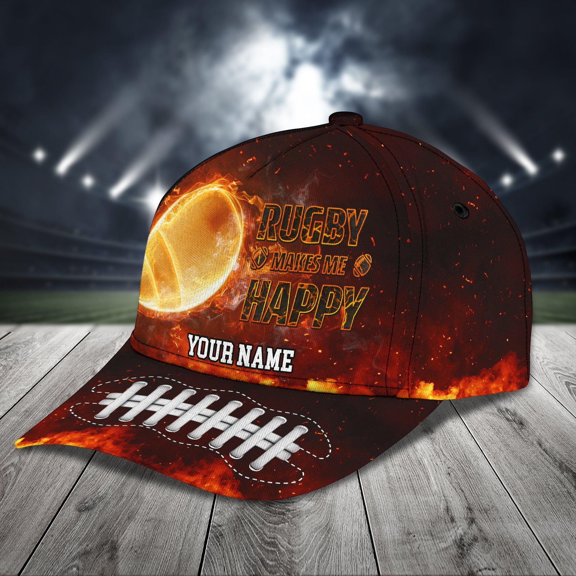 Custom Classic Rugby Cap - Personalized Name - Ideal Gift For Rugby Enthusiasts Trucker Hats Custom Hats Gifts For Men & Women