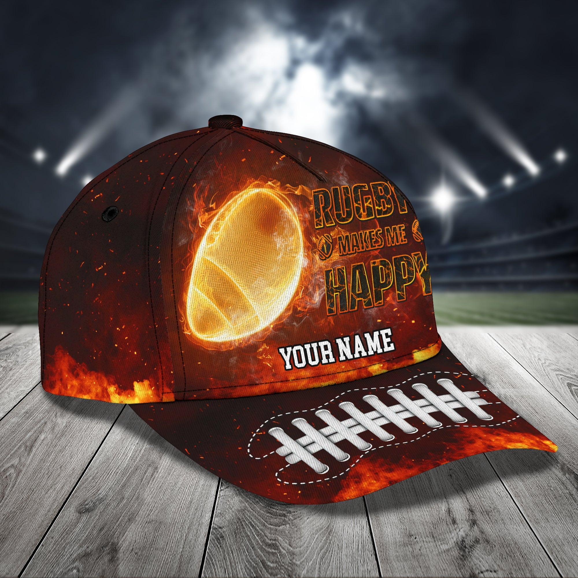 Custom Classic Rugby Cap - Personalized Name - Ideal Gift For Rugby Enthusiasts Trucker Hats Custom Hats Gifts For Men & Women