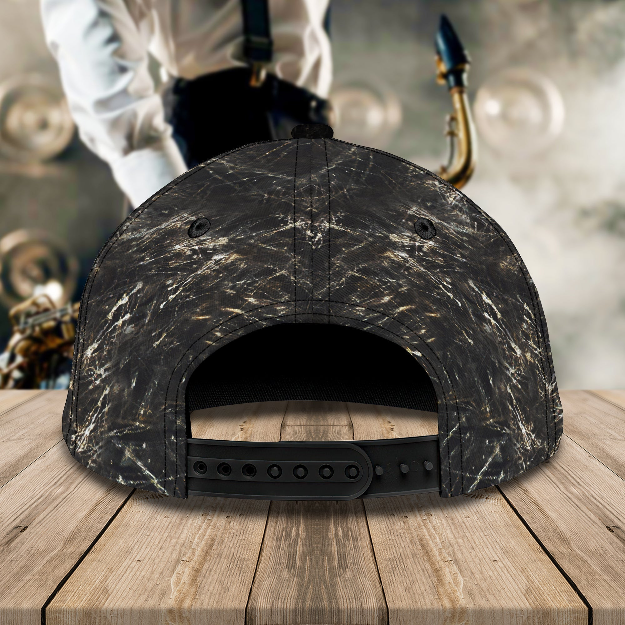 Custom Classic Saxophone Personalized Name Cap Trucker Hats Custom Hats Gifts For Men & Women