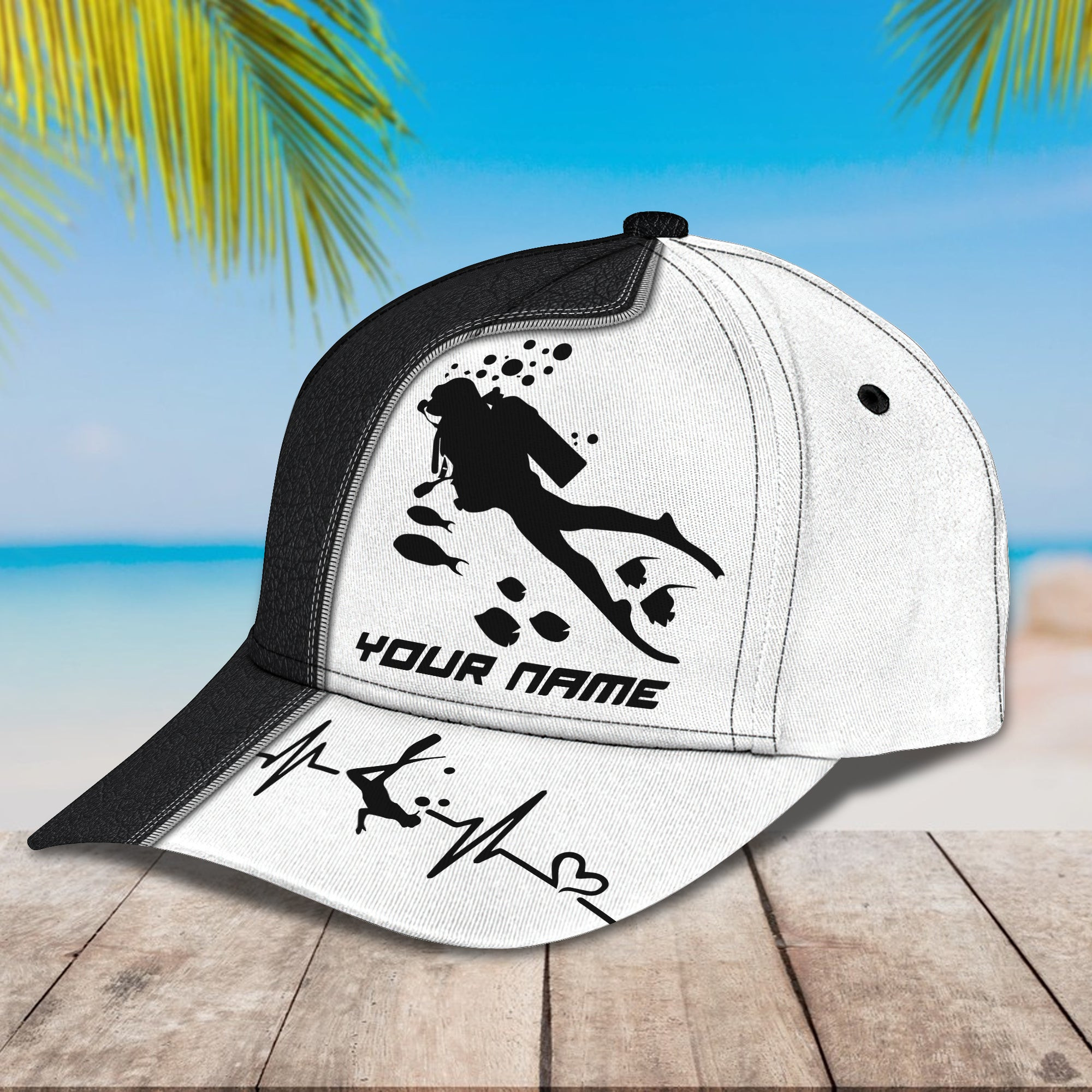 Custom Classic Scuba Diving Cap - Personalized Trucker Hats Custom Hats Gifts For Men & Women