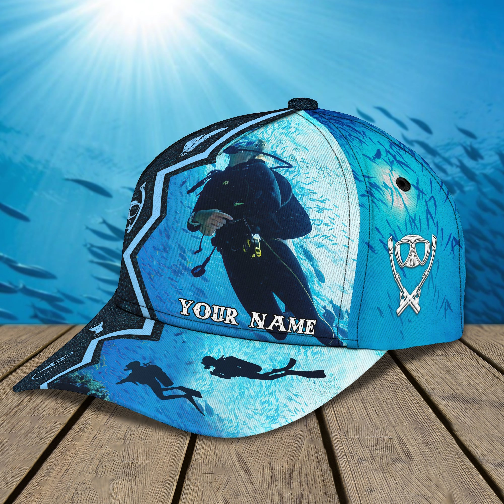 Custom Classic Scuba Diving Cap - Personalized Gift Trucker Hats Custom Hats Gifts For Men & Women