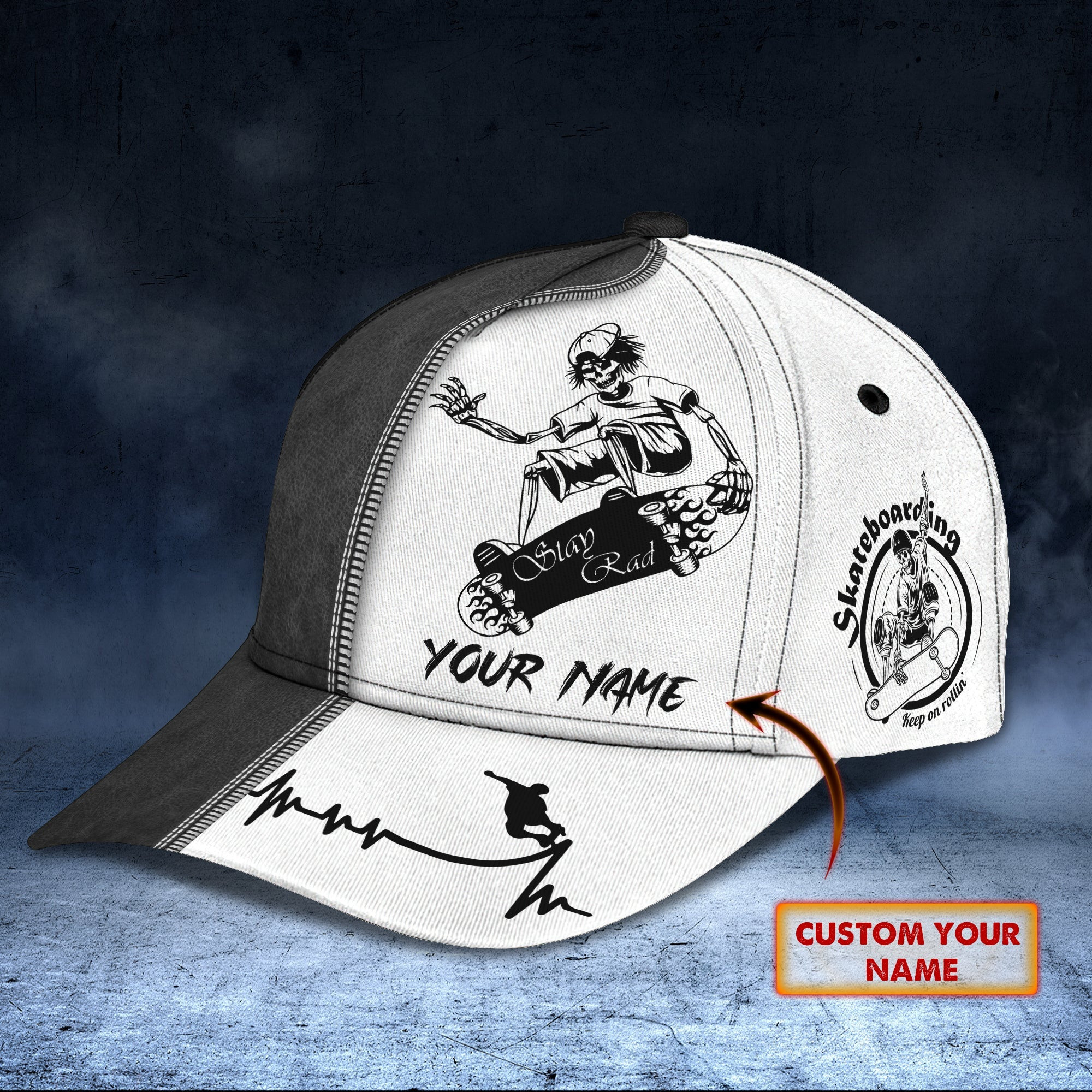 Custom Classic Skateboard Name Cap Trucker Hats Custom Hats Gifts For Men & Women