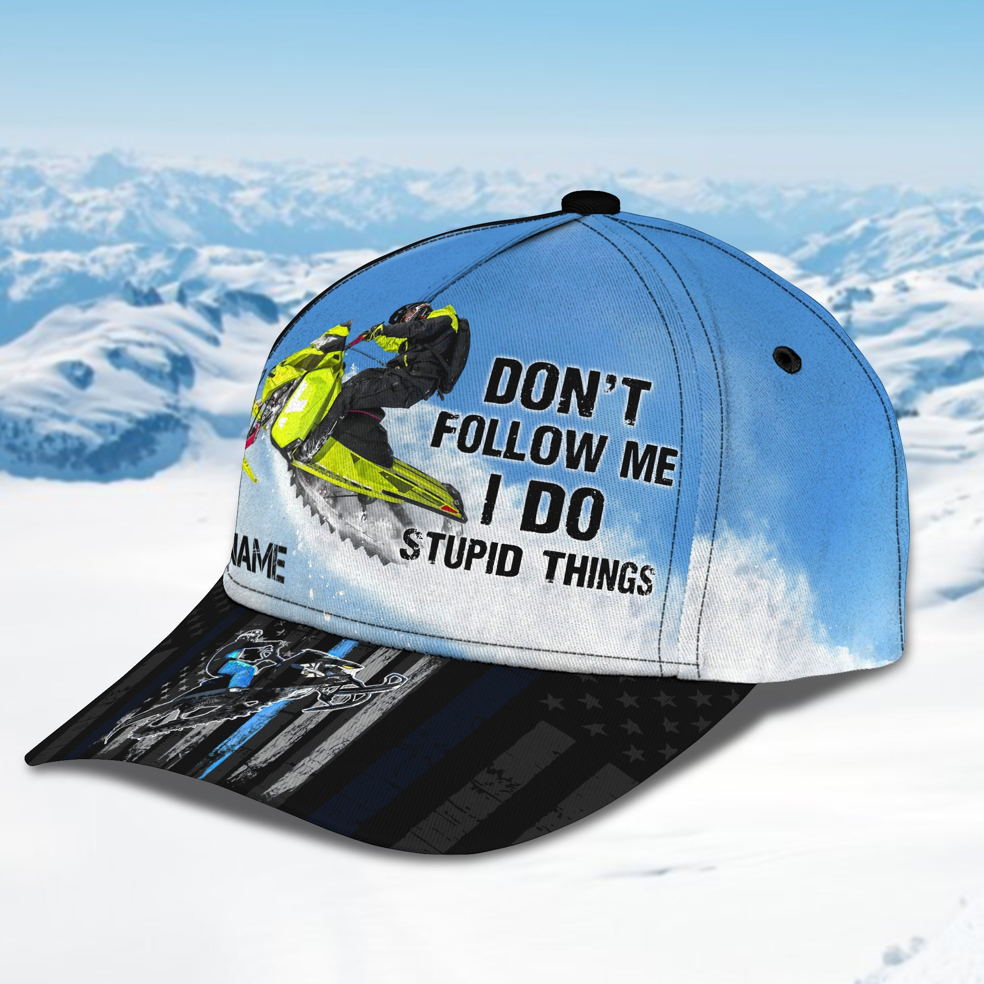 Custom Classic Ski Cap - Personalized Name Trucker Hats Custom Hats Gifts For Men & Women