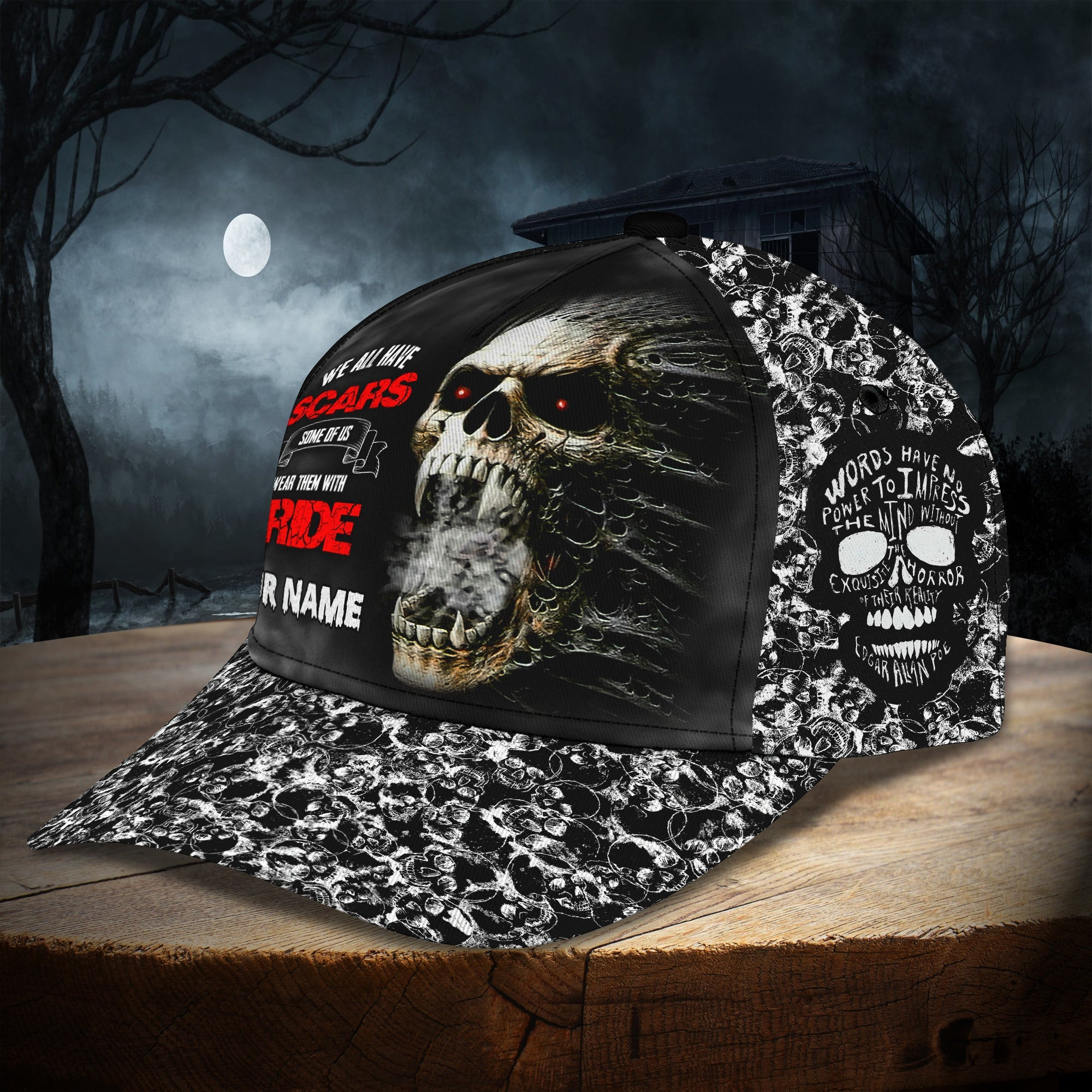 Custom Classic Skull Cap - Personalized  Hat Trucker Hats Custom Hats Gifts For Men & Women
