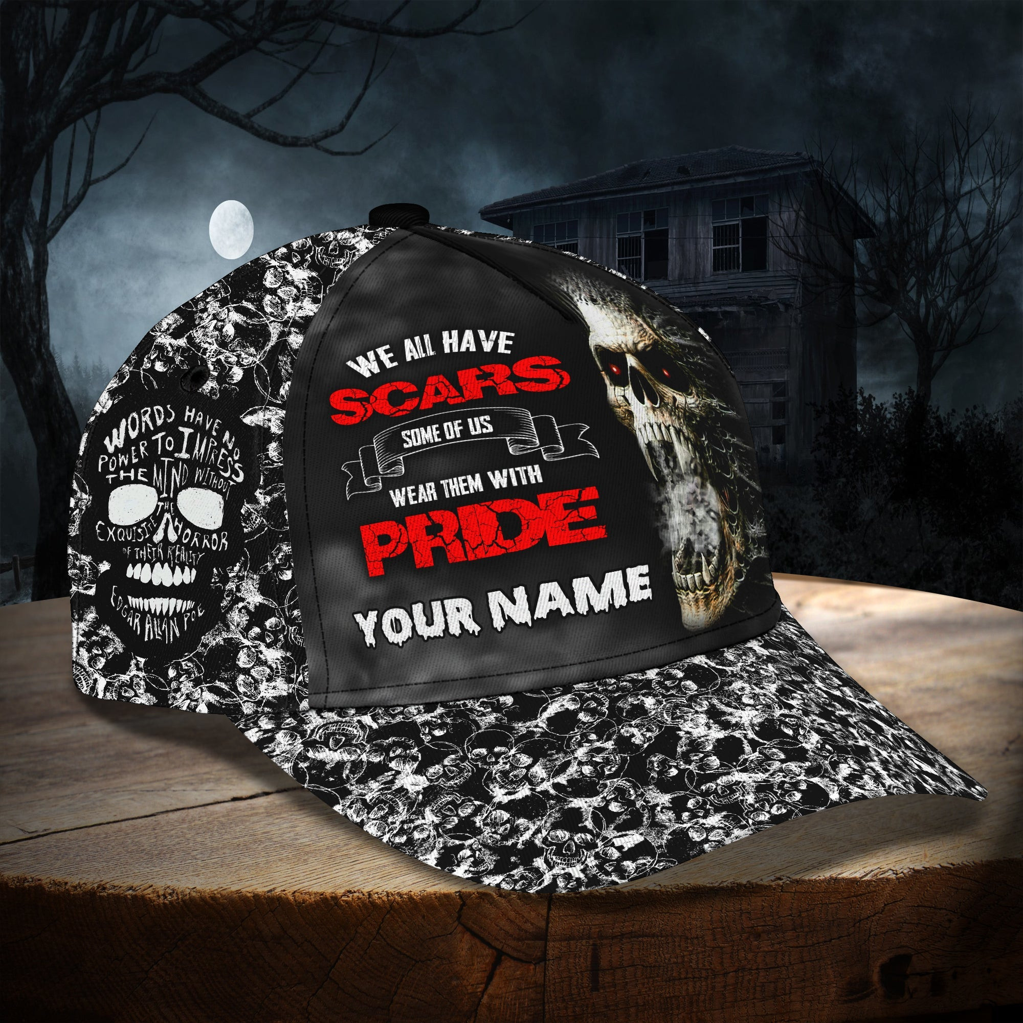 Custom Classic Skull Cap - Personalized  Hat Trucker Hats Custom Hats Gifts For Men & Women