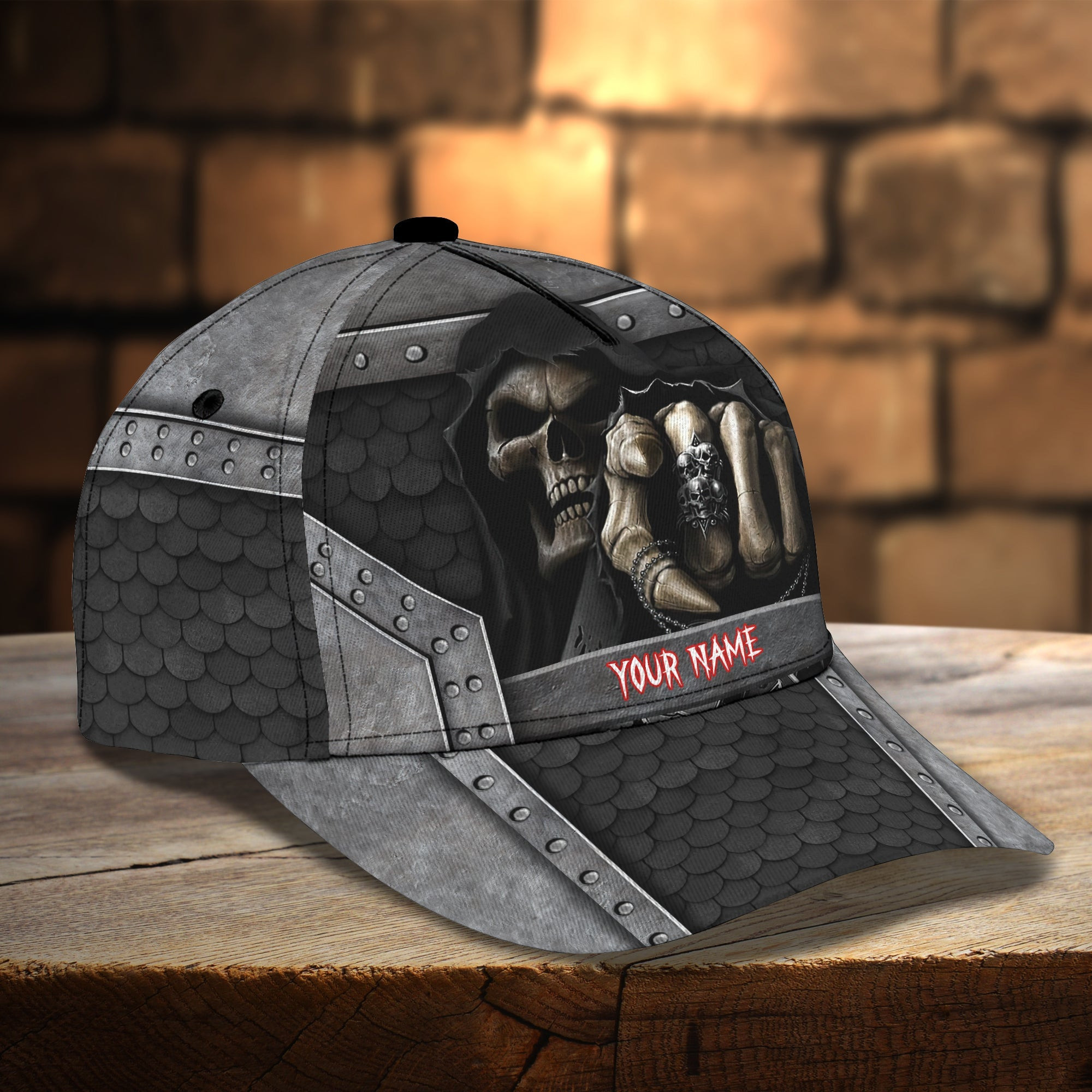 Custom Classic Skull Cap - Personalized Name  - Perfect Gift Option Trucker Hats Custom Hats Gifts For Men & Women