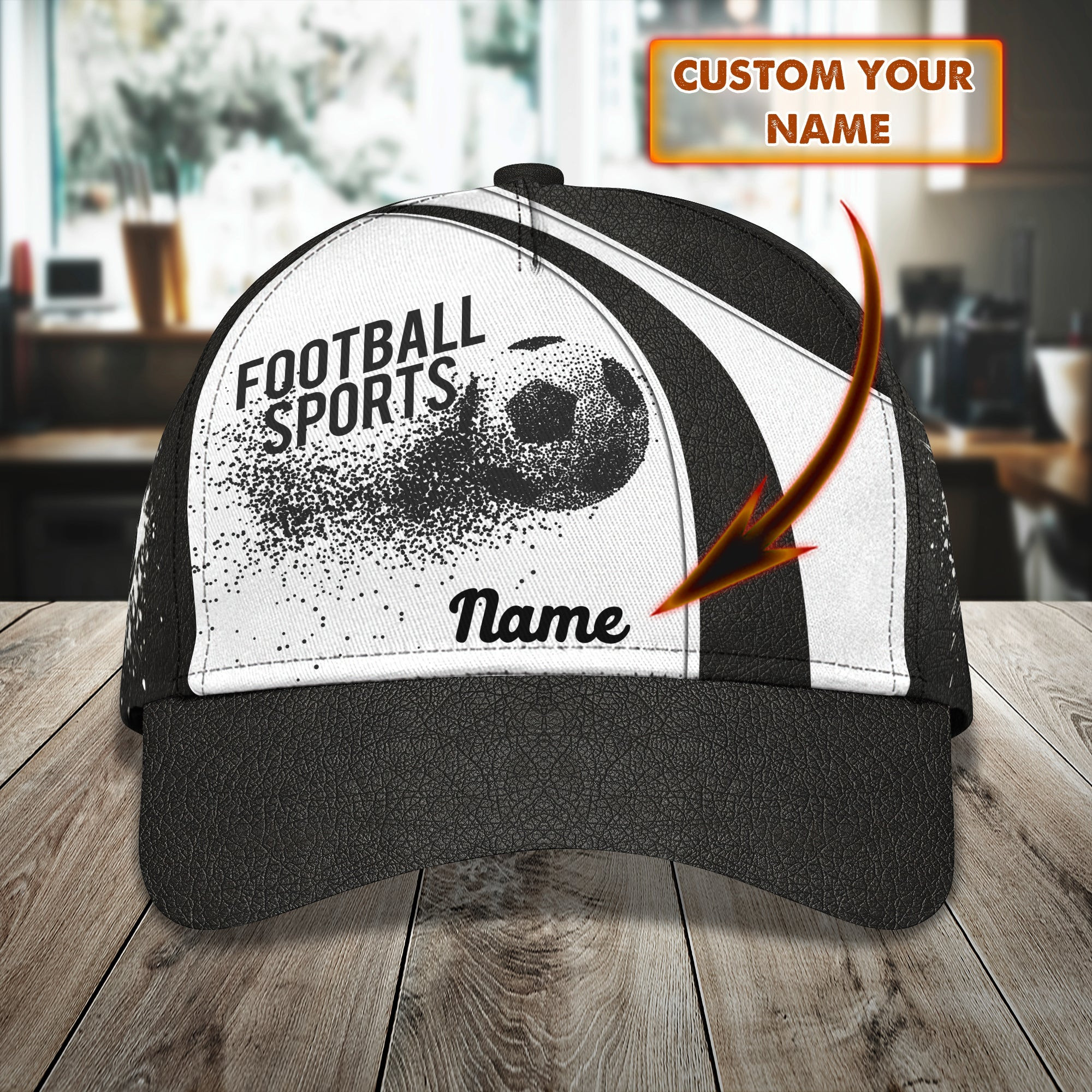 Custom Classic Soccer Cap - Personalized Name Trucker Hats Custom Hats Gifts For Men & Women