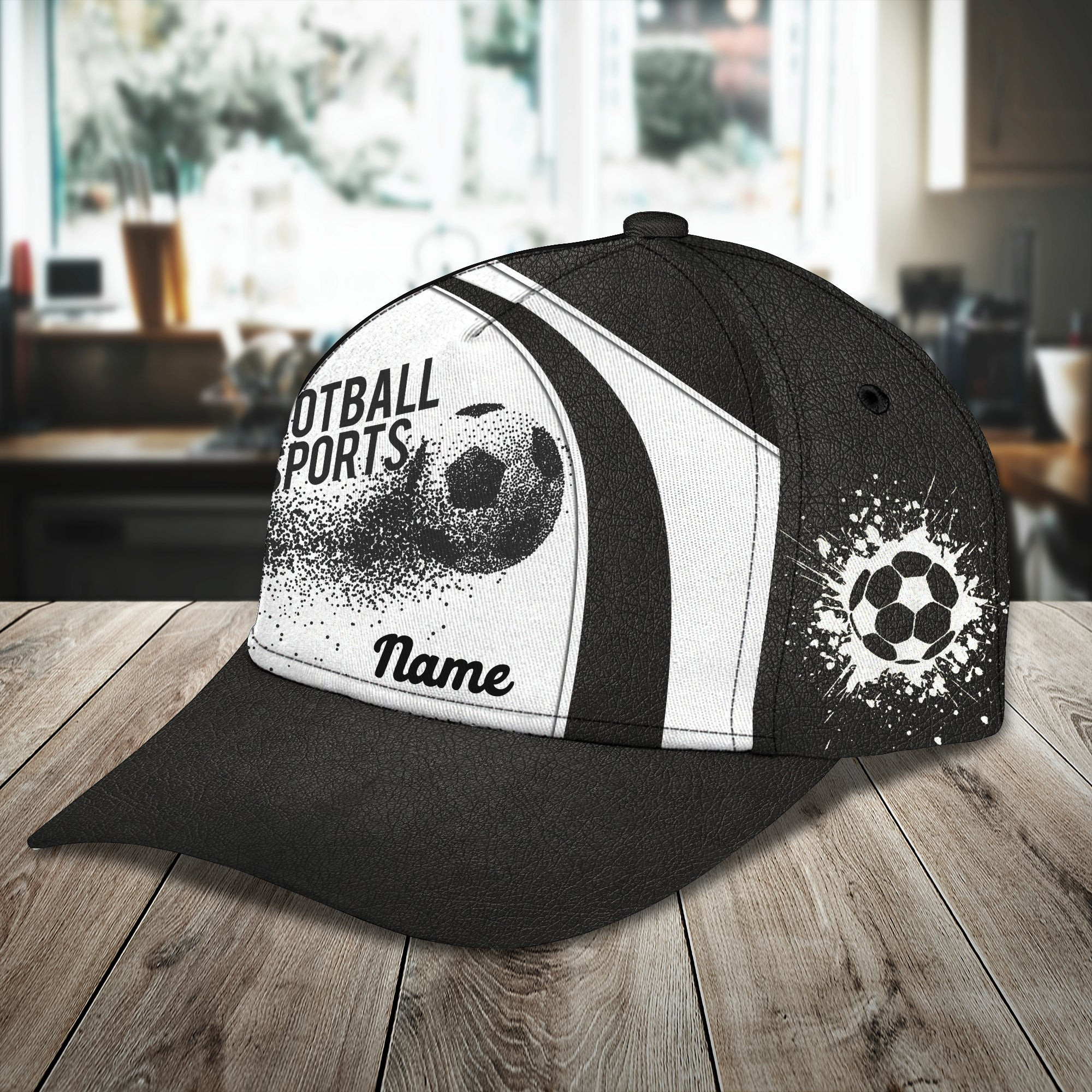 Custom Classic Soccer Cap - Personalized Name Trucker Hats Custom Hats Gifts For Men & Women