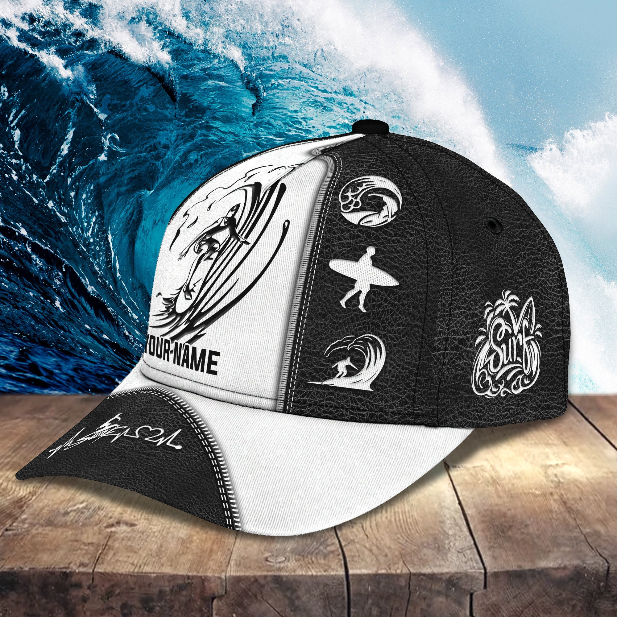 Custom Classic Surfer Cap - Personalized Name Trucker Hats Custom Hats Gifts For Men & Women