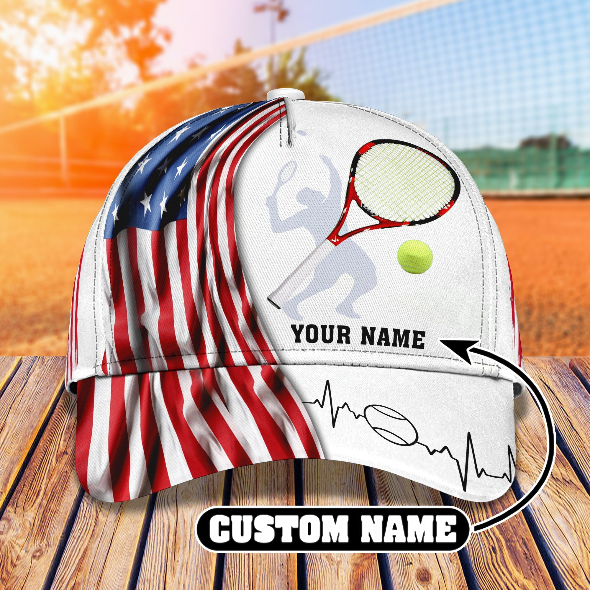 Custom Classic Tennis Cap - Personalized  Name Hat Trucker Hats Custom Hats Gifts For Men & Women