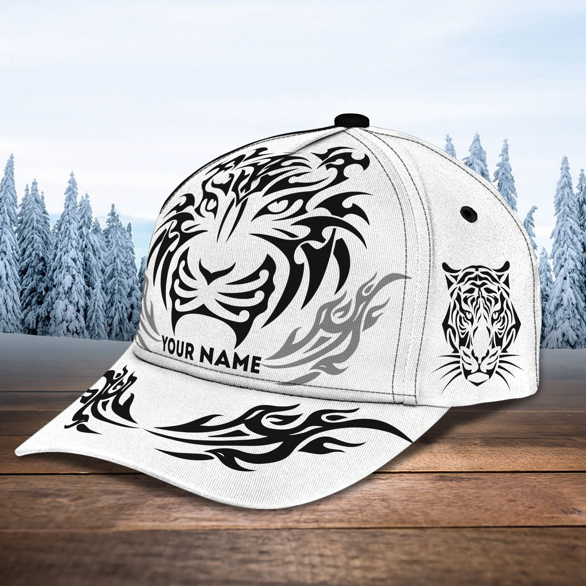 Custom Classic Tiger Name Cap Trucker Hats Custom Hats Gifts For Men & Women