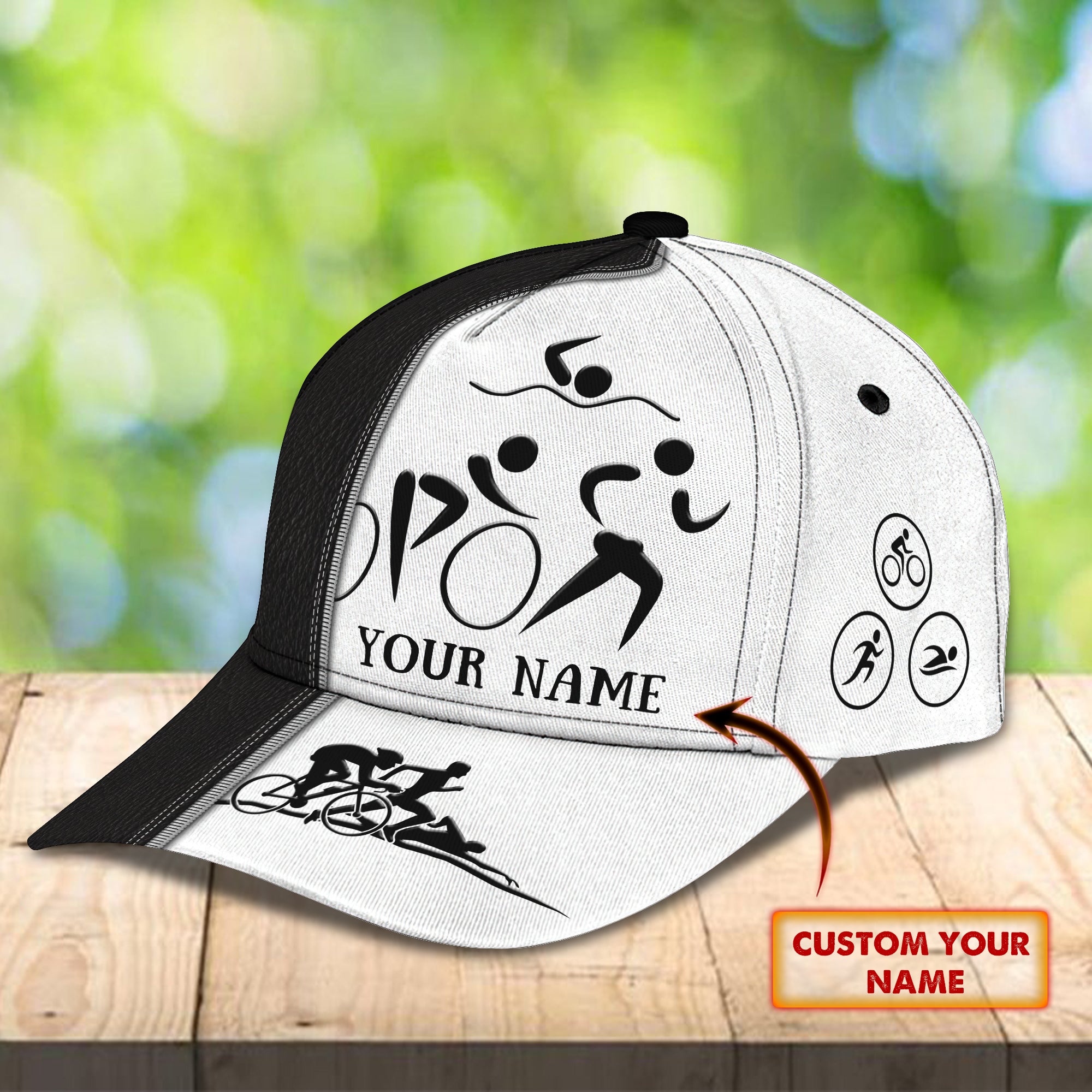 Custom Classic Triathlon Cap - Personalized Gift Option Trucker Hats Custom Hats Gifts For Men & Women