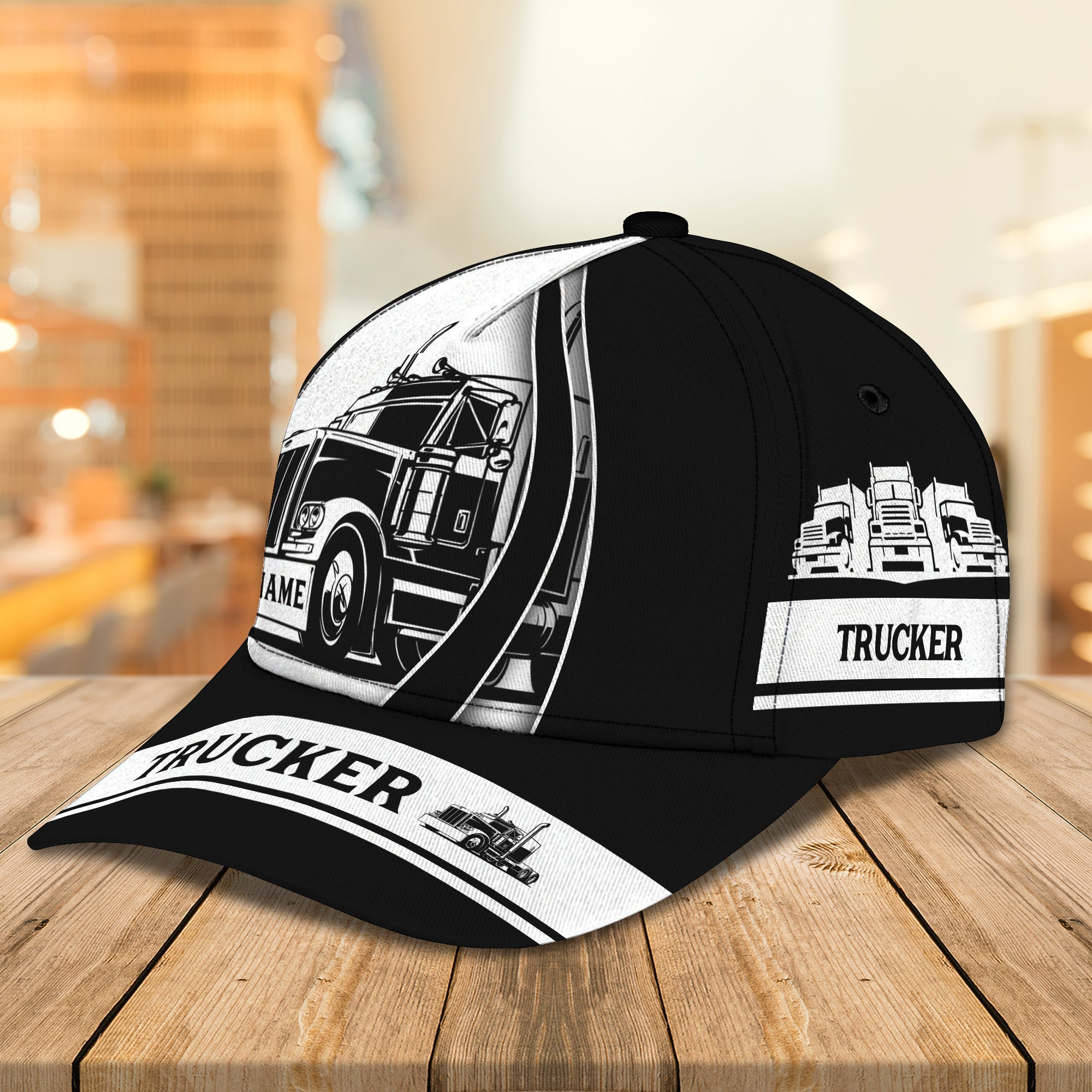 Custom Classic Trucker Cap - Personalized Name Trucker Hats Custom Hats Gifts For Men & Women
