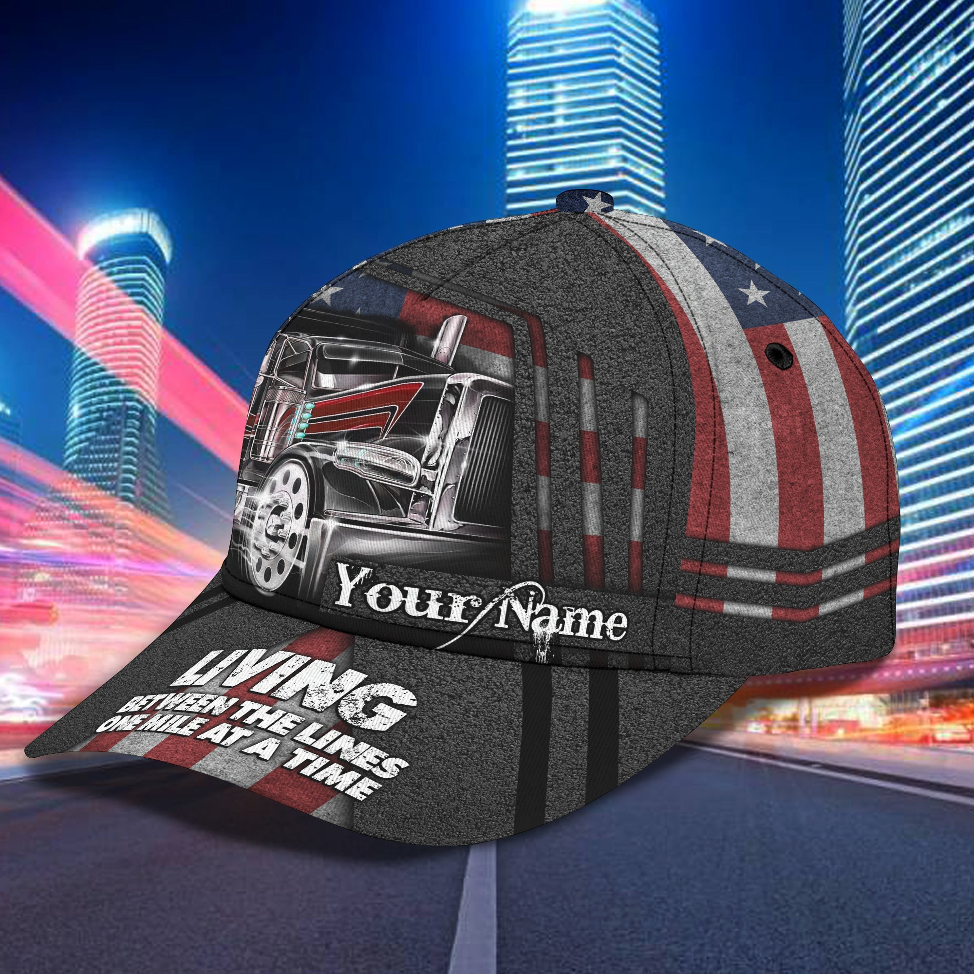 Custom Classic Trucker Cap - Personalized Name Trucker Hats Custom Hats Gifts For Men & Women