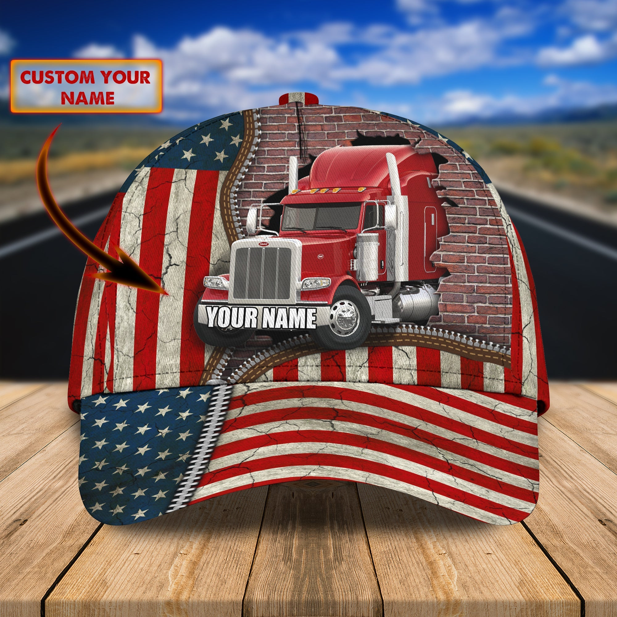 Custom Classic Trucker Cap - Personalized Name Trucker Hats Custom Hats Gifts For Men & Women