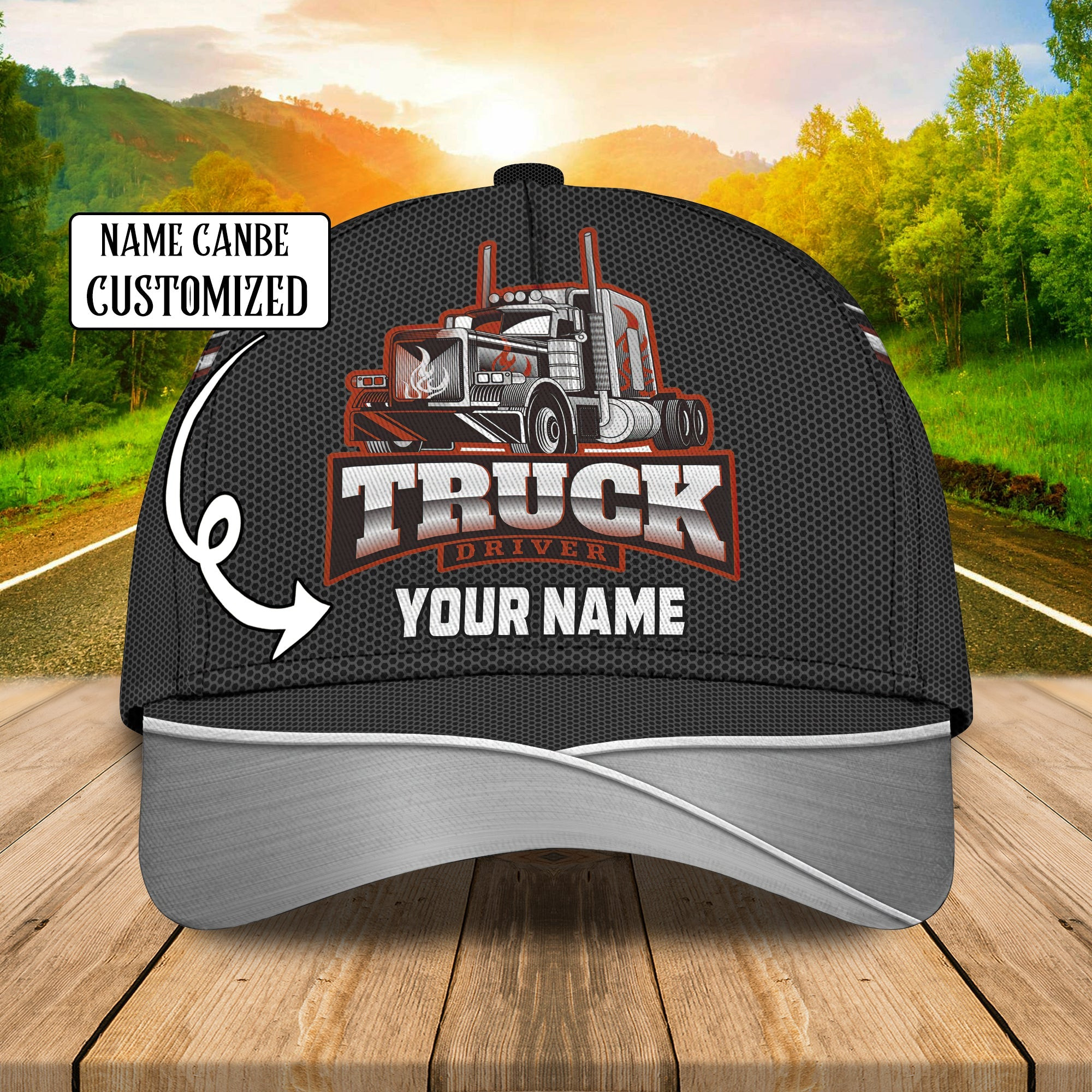 Custom Classic Trucker Cap - Personalized Name Trucker Hats Custom Hats Gifts For Men & Women