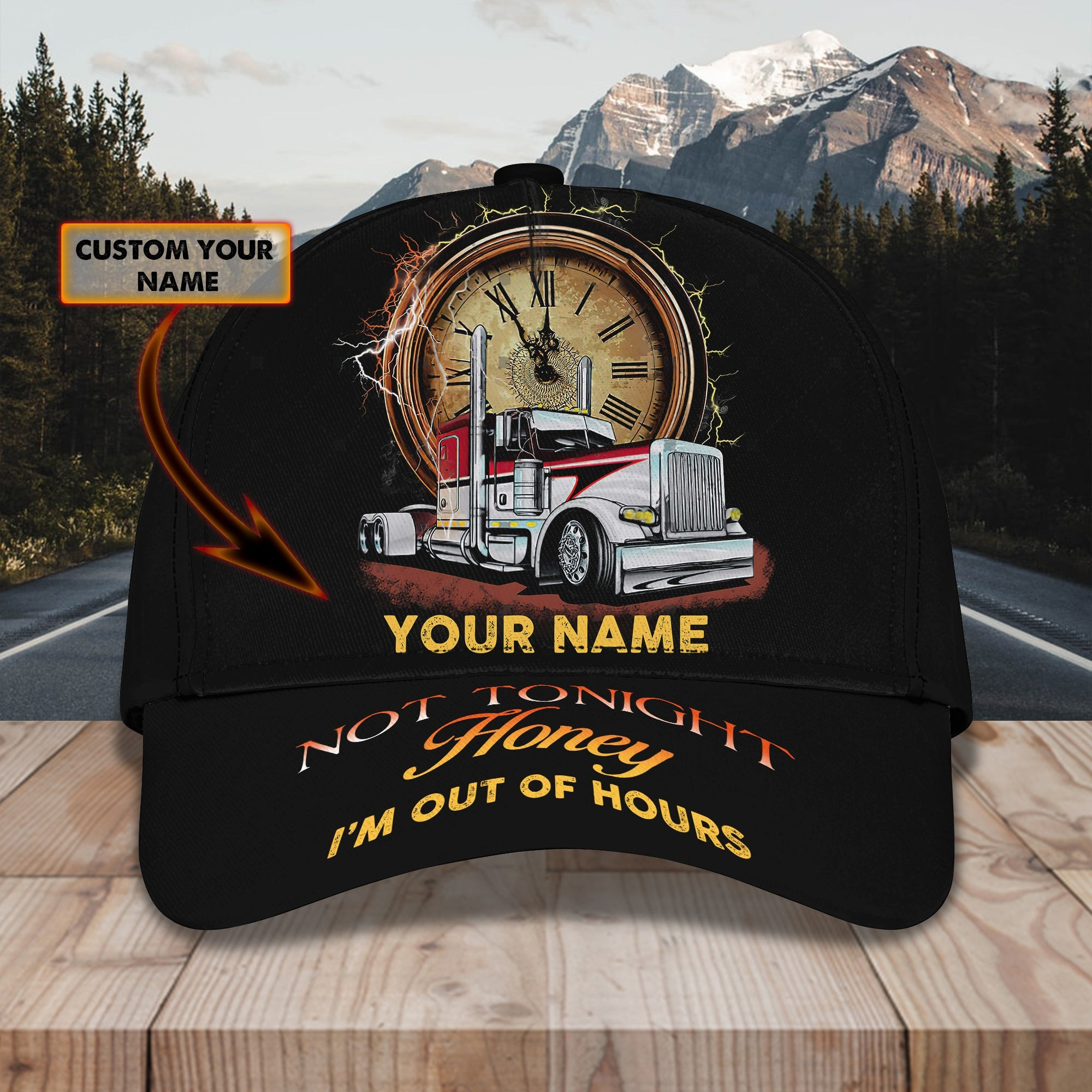 Custom Classic Trucker Cap - Personalized Name Trucker Hats Custom Hats Gifts For Men & Women