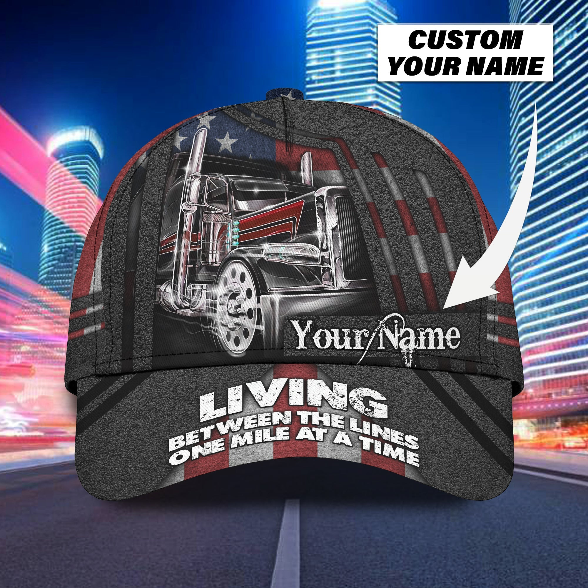 Custom Classic Trucker Cap - Personalized Name Trucker Hats Custom Hats Gifts For Men & Women